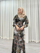 Load image into Gallery viewer, Batik Square Neck Ruffle Dress - Lanya
