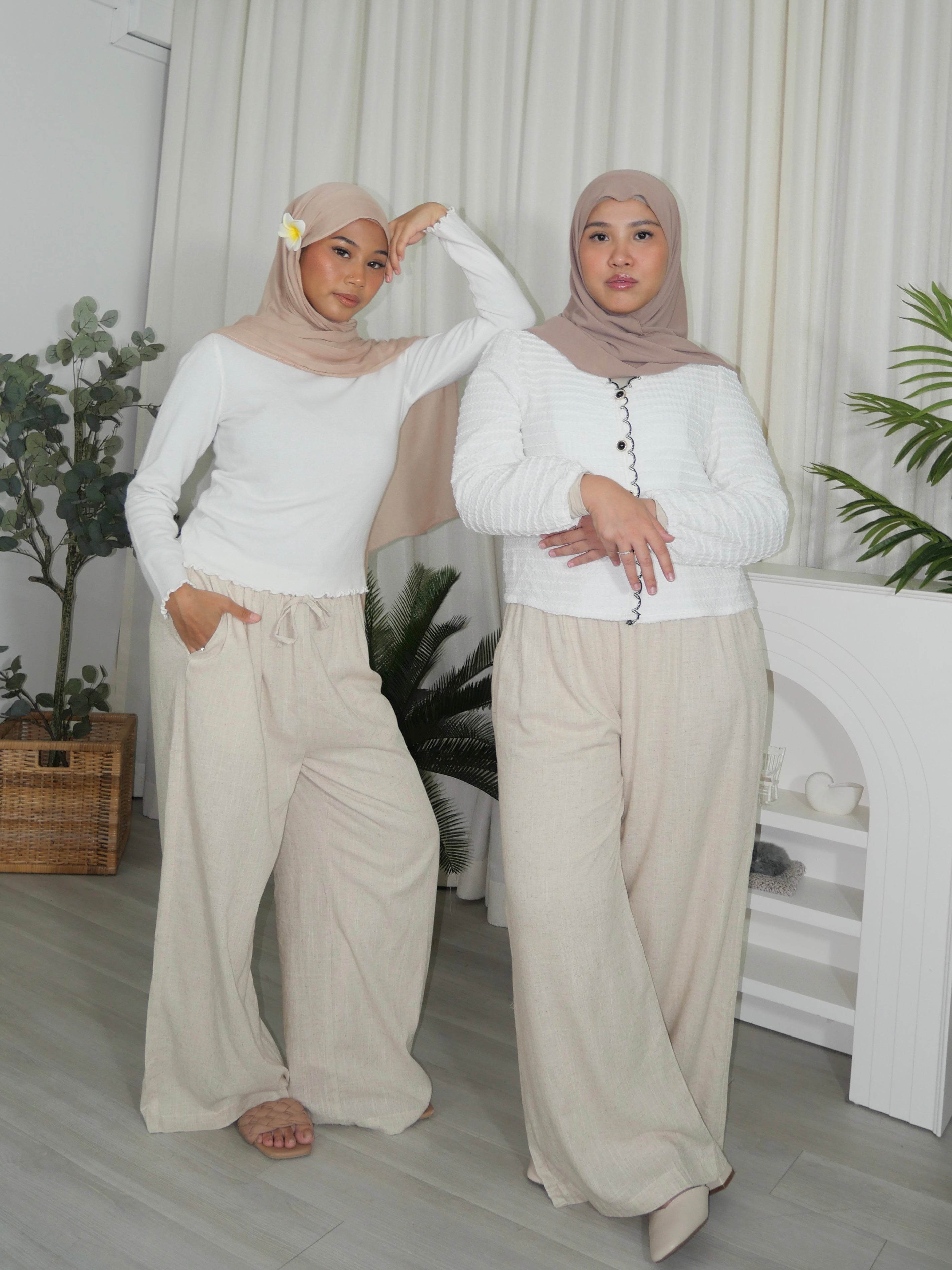 Linen Straight Pants
