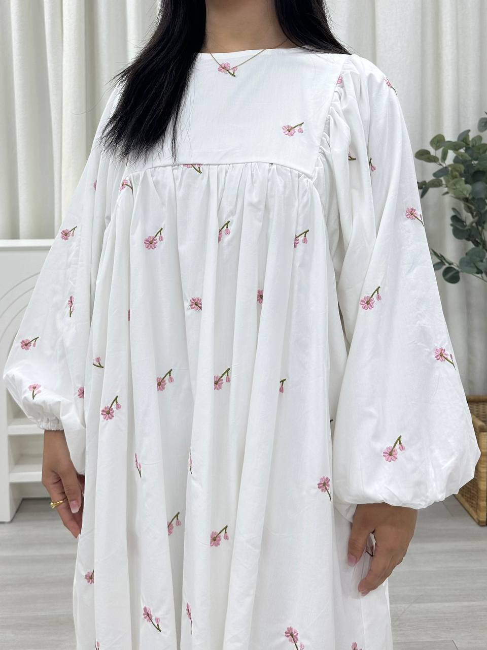 Embo Babydoll Tunic - Pink Pockets