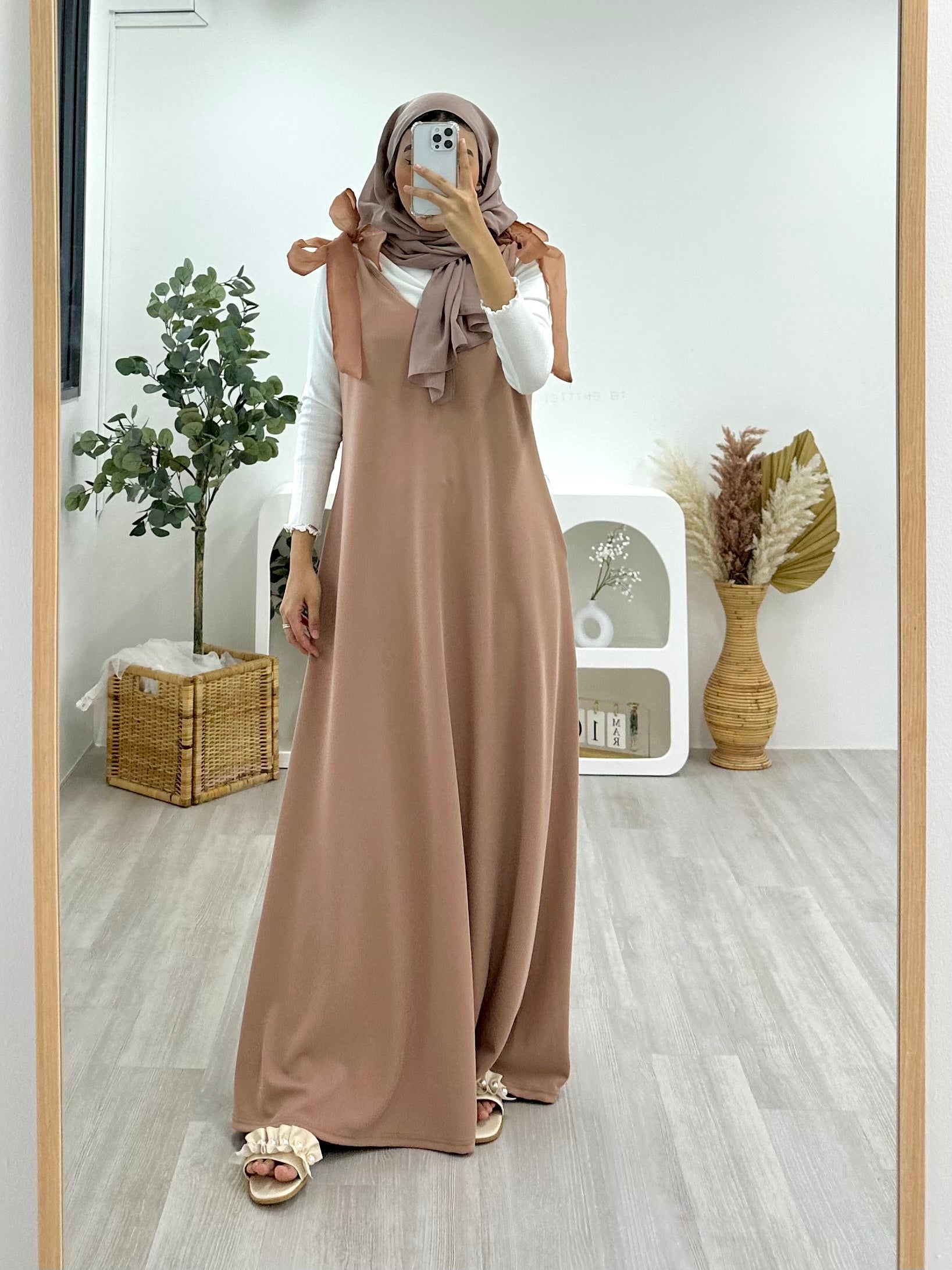 Ribbon Tie Maxi Dress