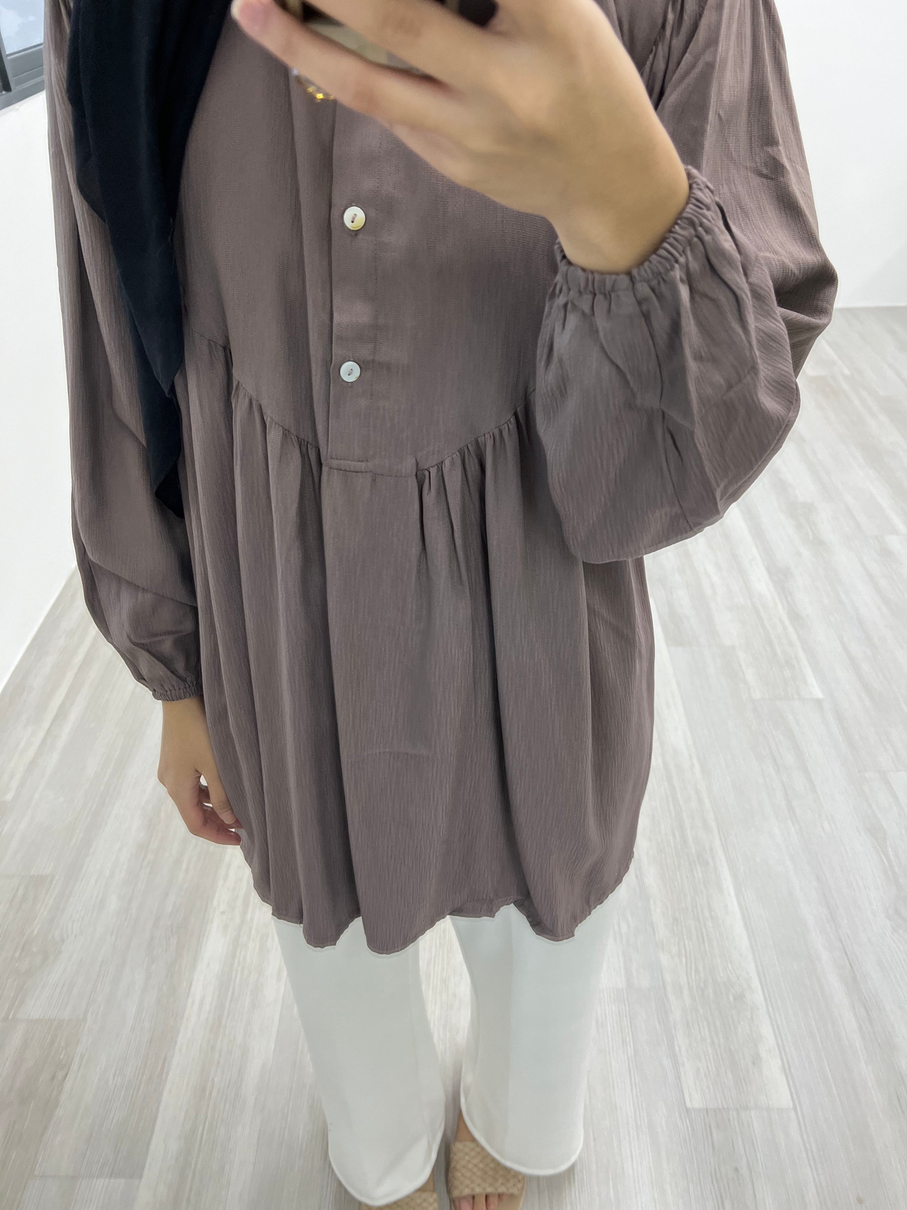 Modest Button-up Blouse