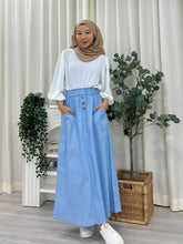 Load image into Gallery viewer, Bea Cotton Jeans Skirt
