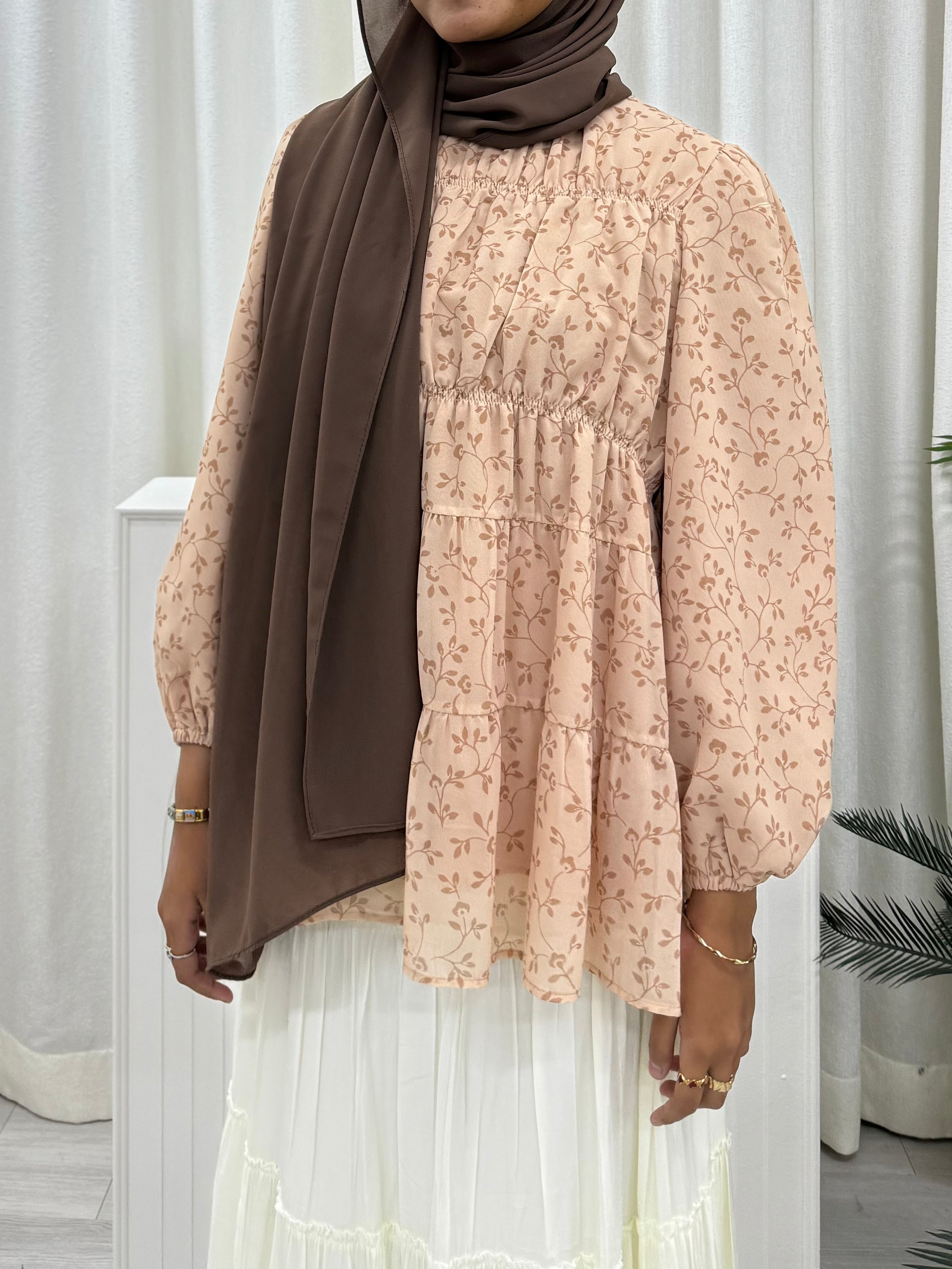 Freya Printed Ruched Top