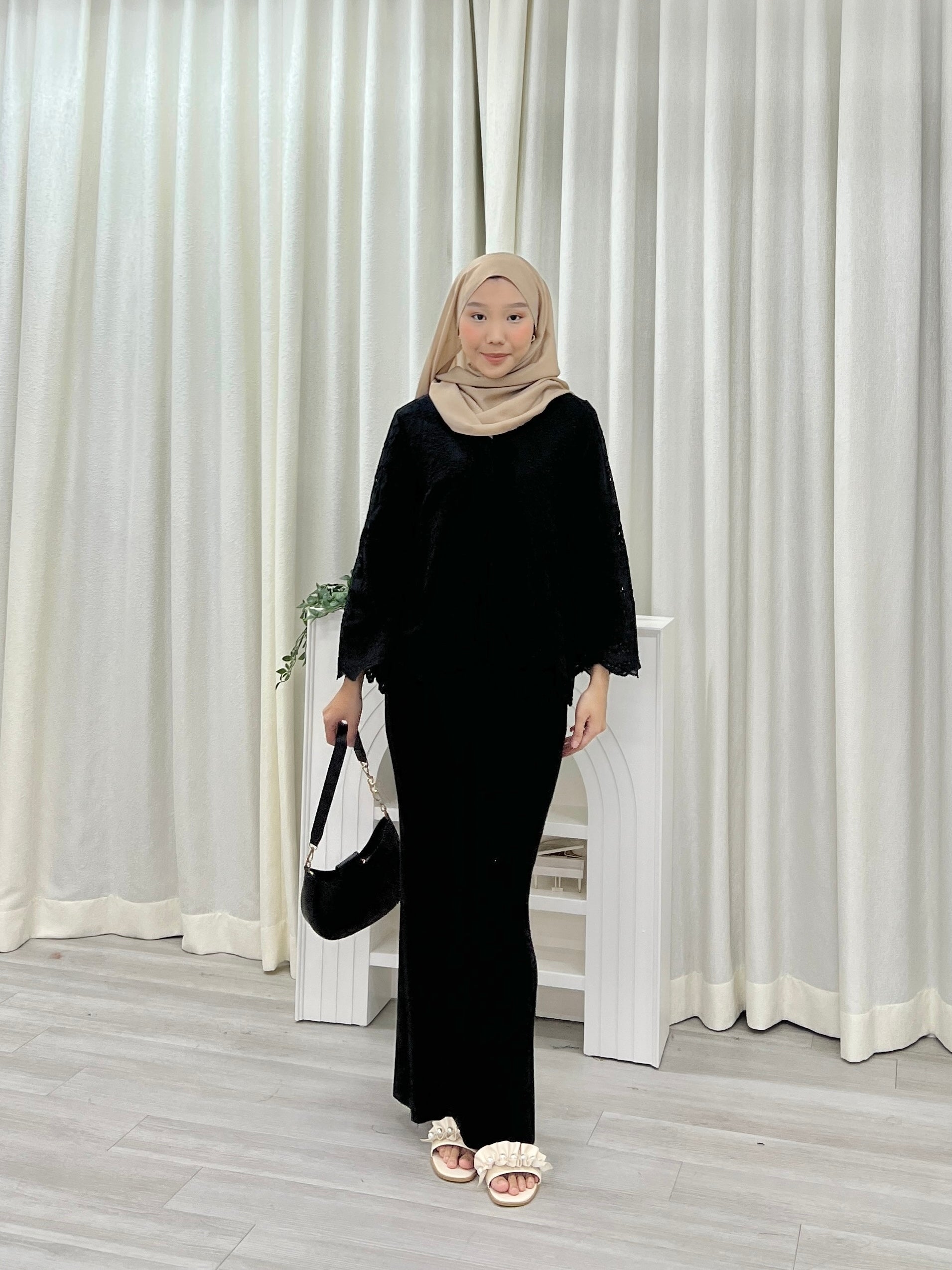 Zara Kebaya Eyelet Top