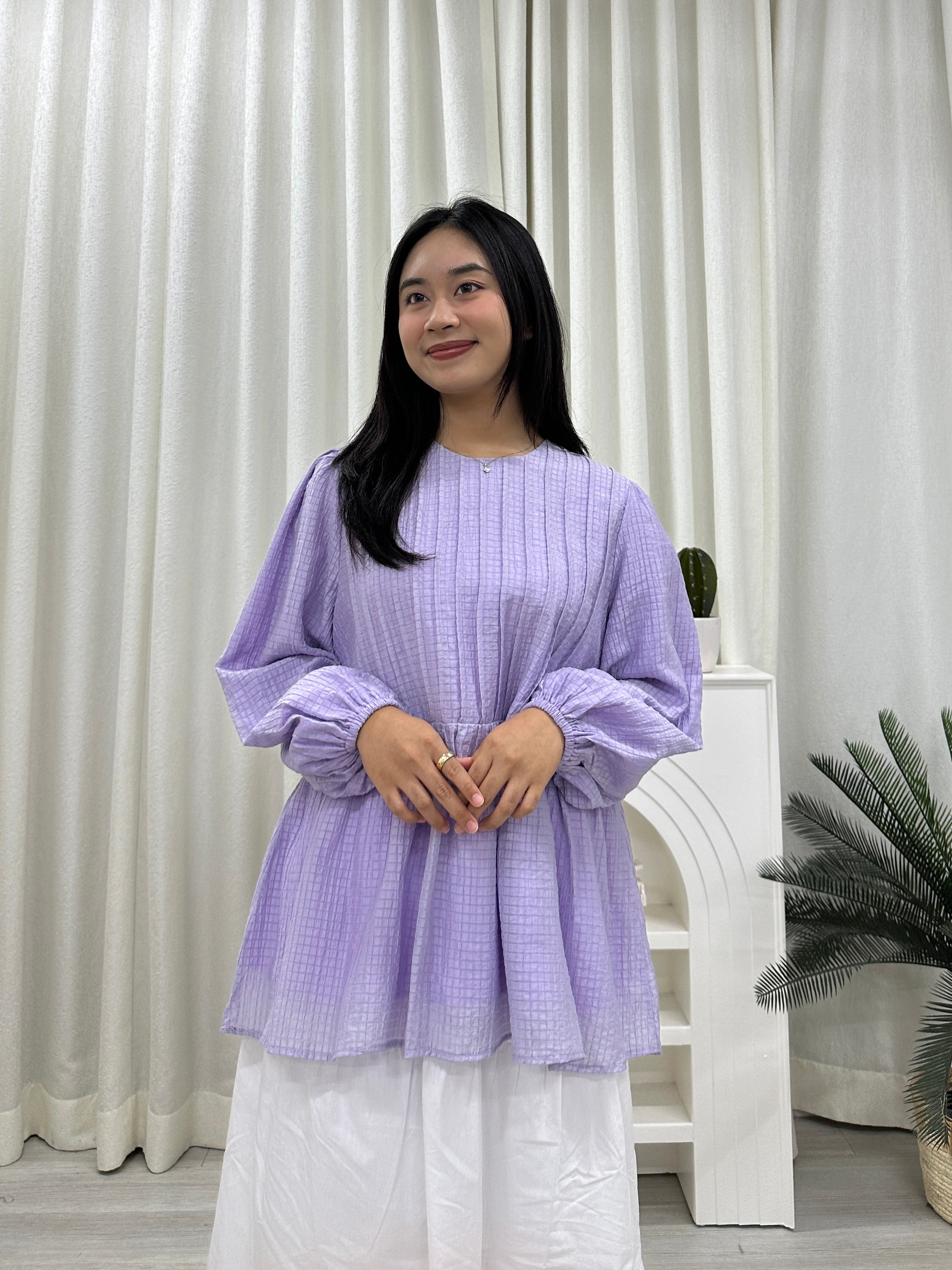 Doll Pleats Peplum Top