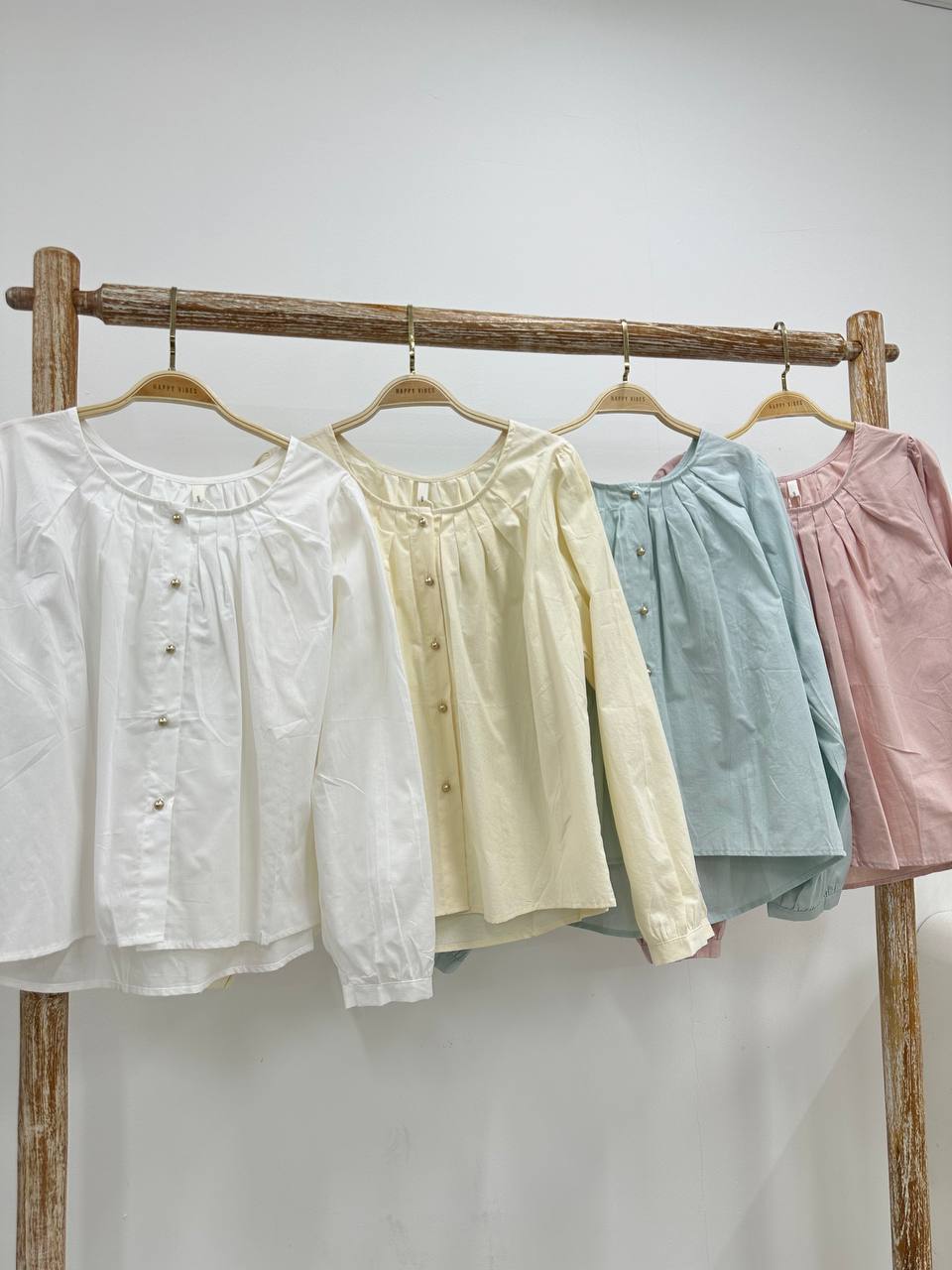 Basic Gold Buttoned Blouse