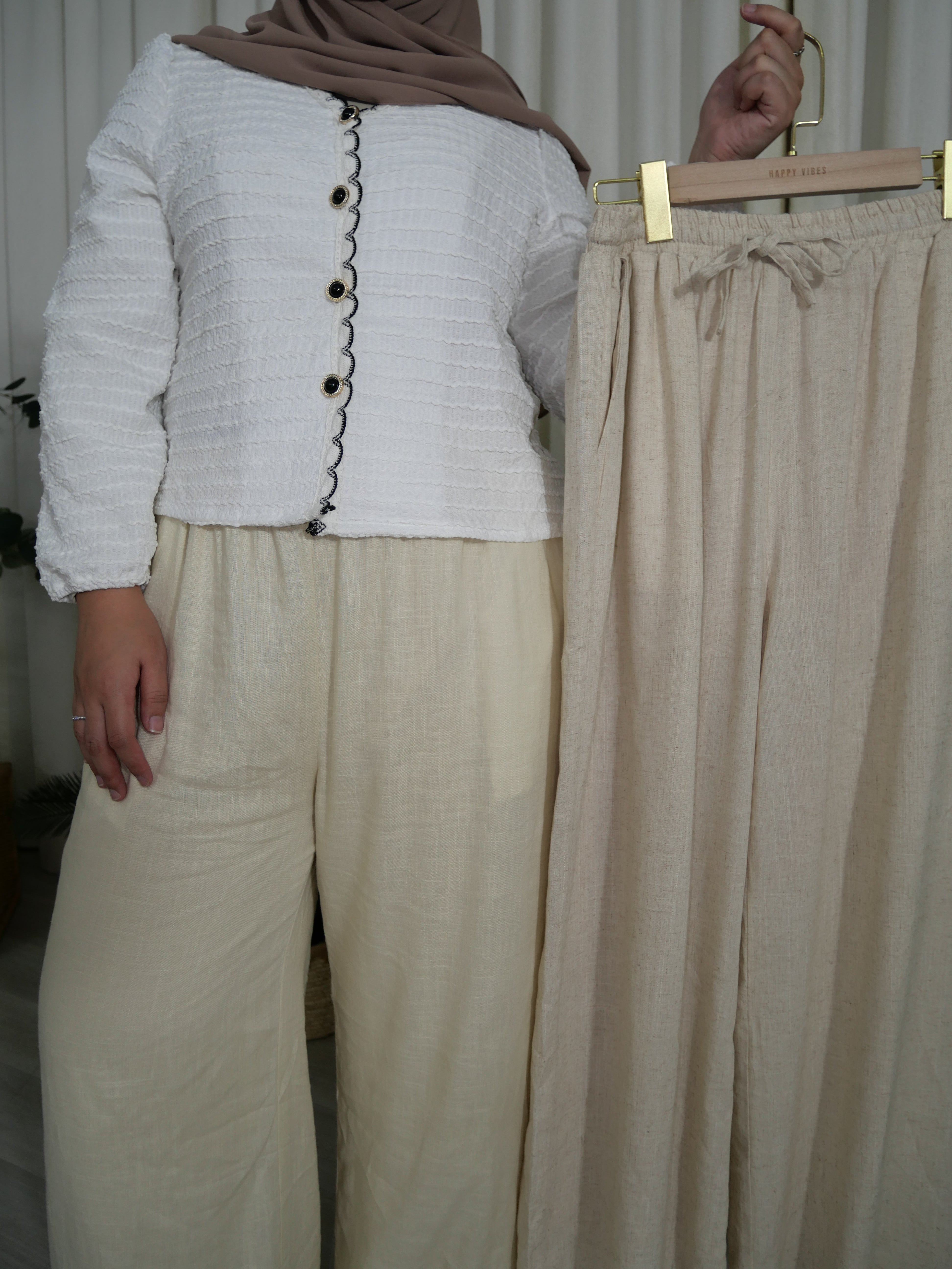 Linen Straight Pants