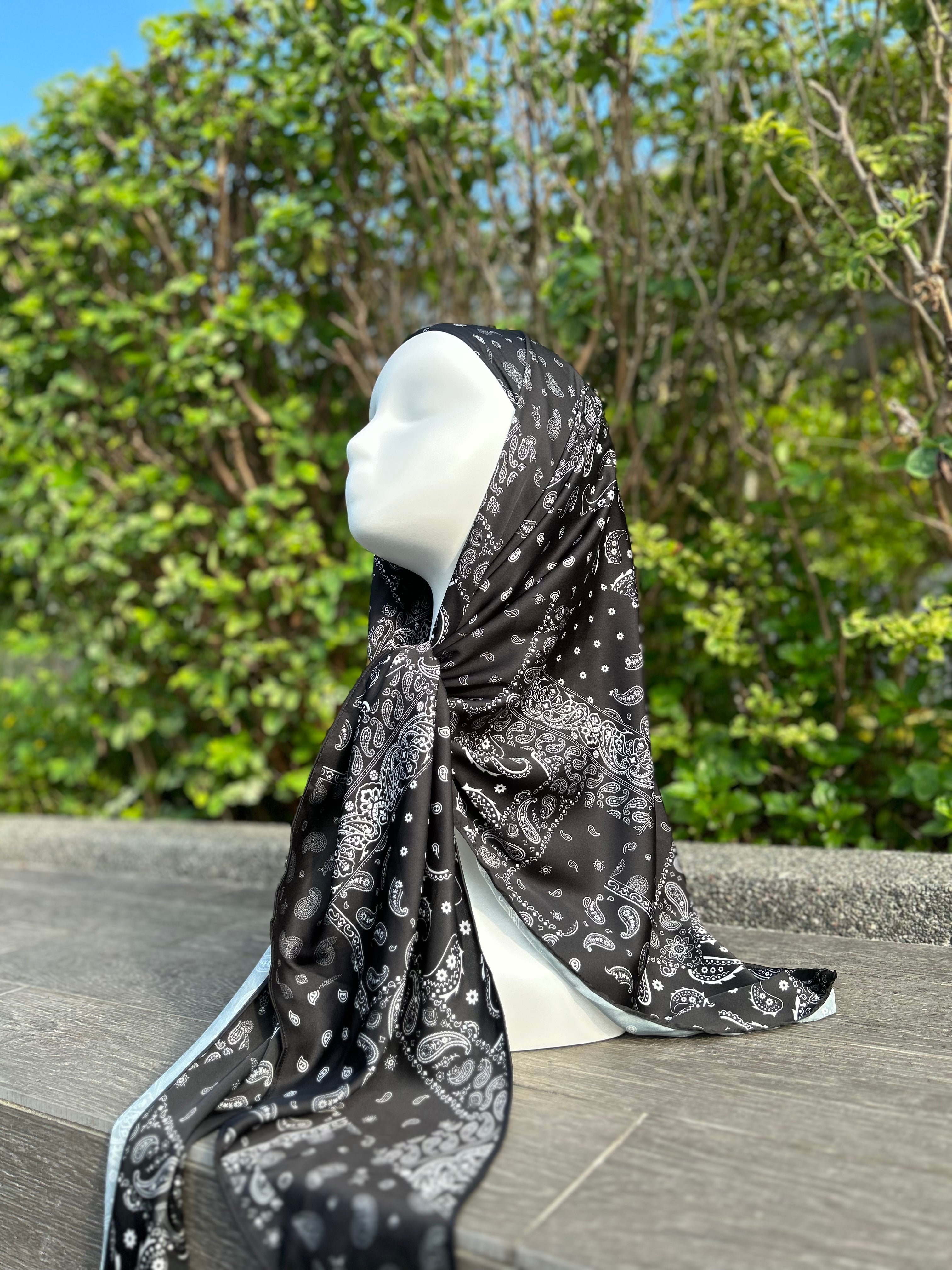 Triangle Satin Shawl - Bandana