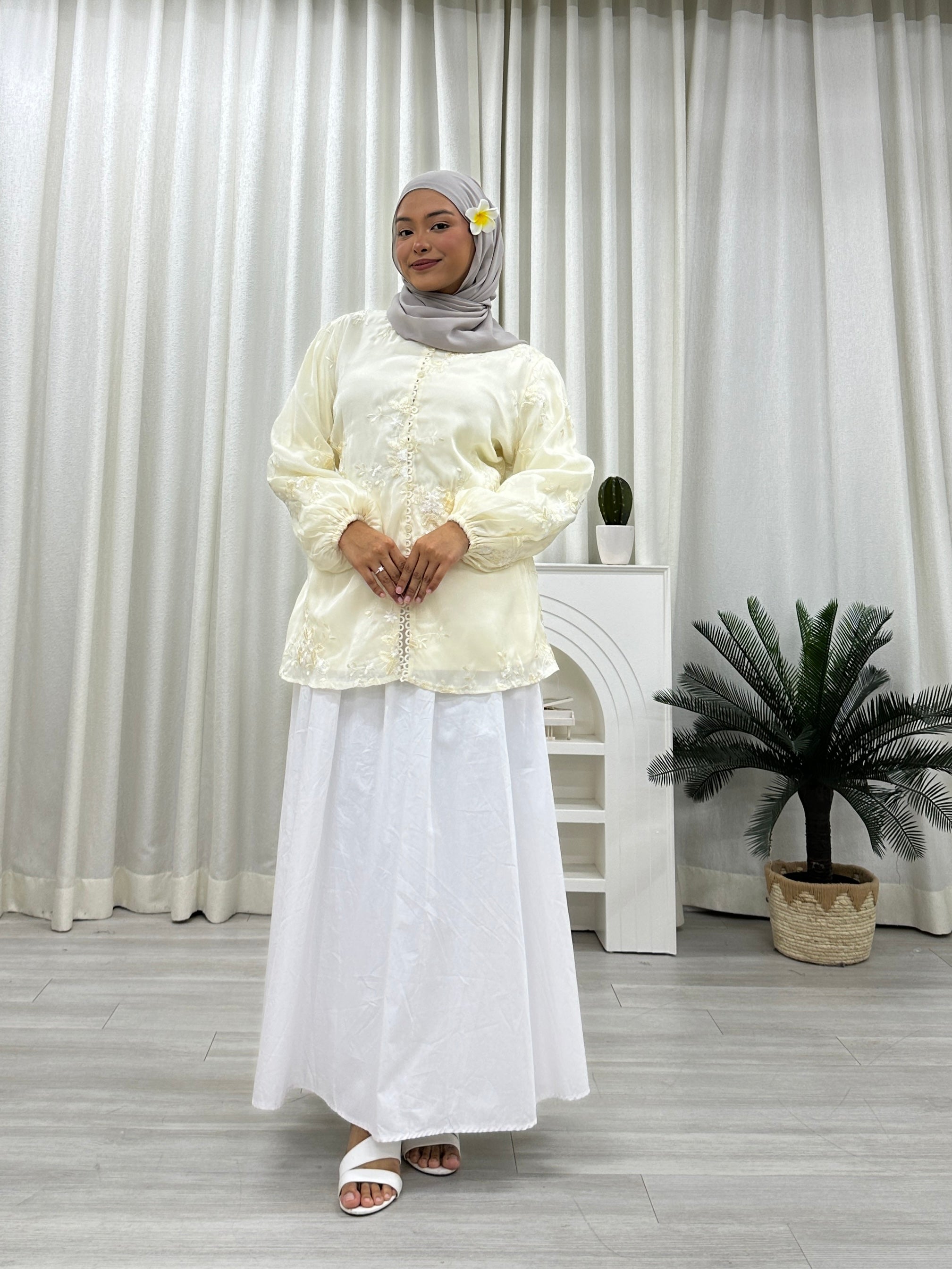 Wanderlace Blouse - Mira Attached sash