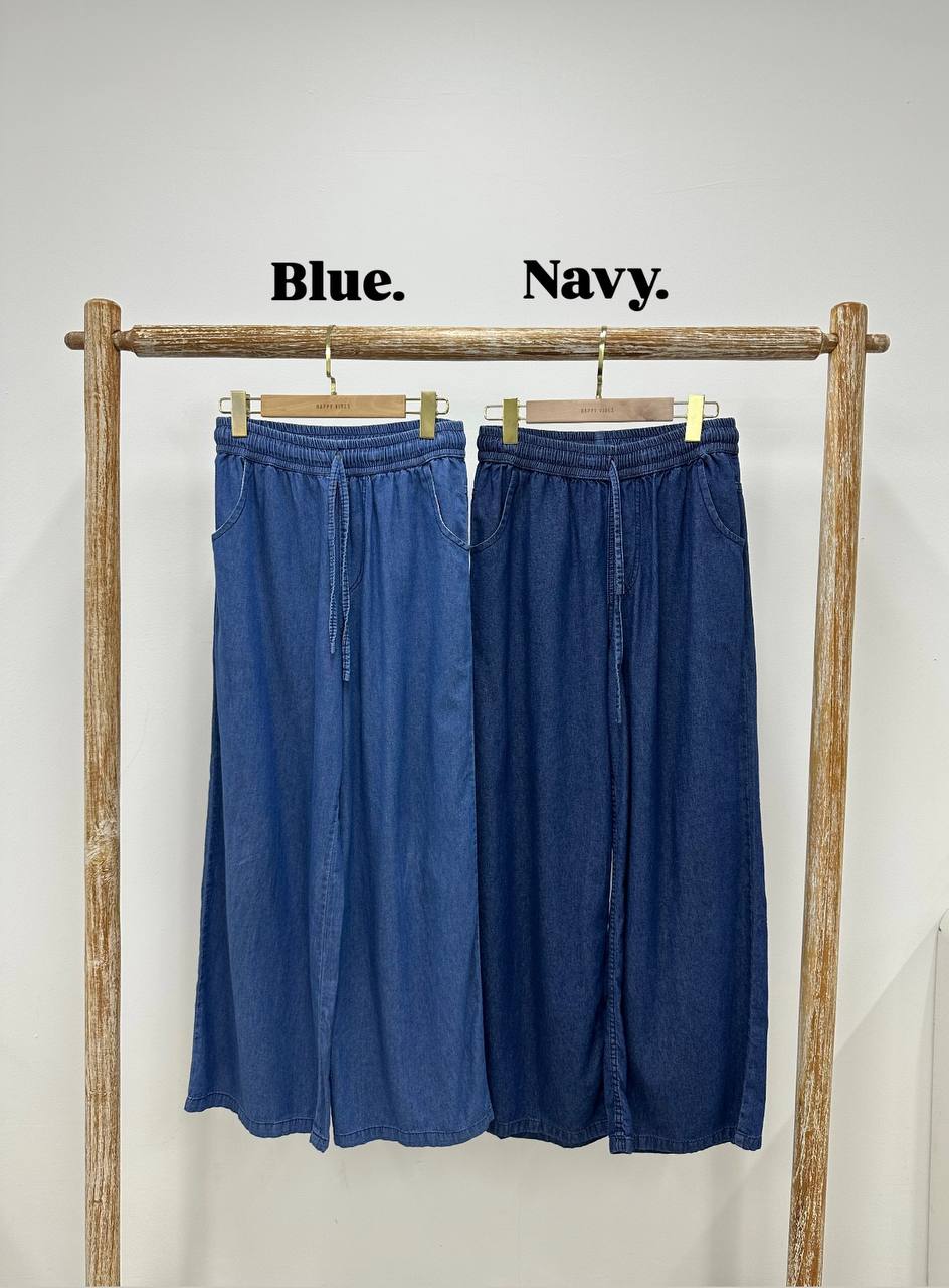 Denim Straight Pants Casual