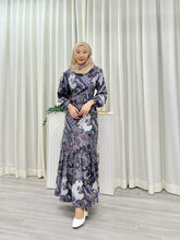 Load image into Gallery viewer, Batik Square Neck Ruffle Dress - Palanya
