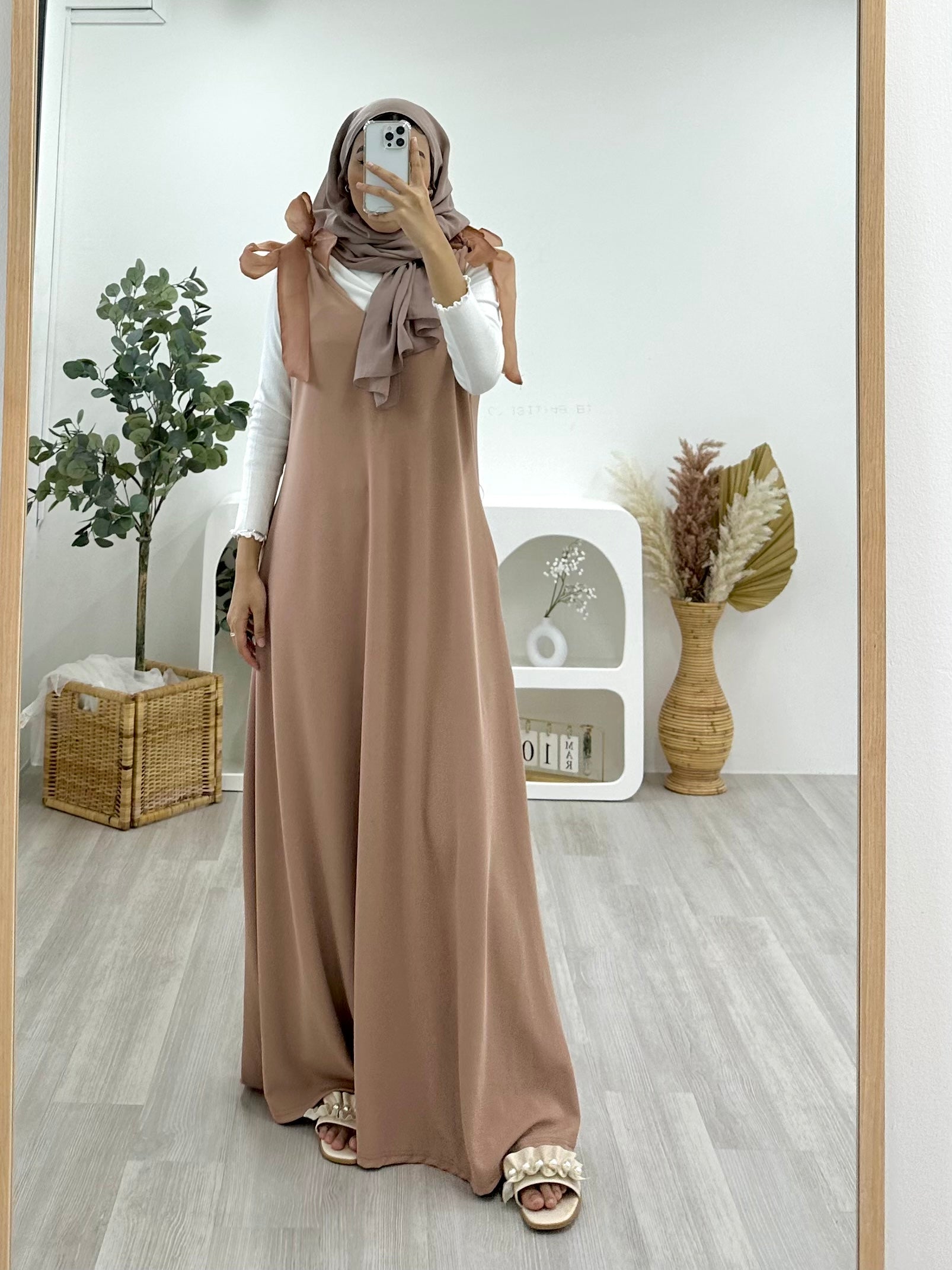 Ribbon Tie Maxi Dress