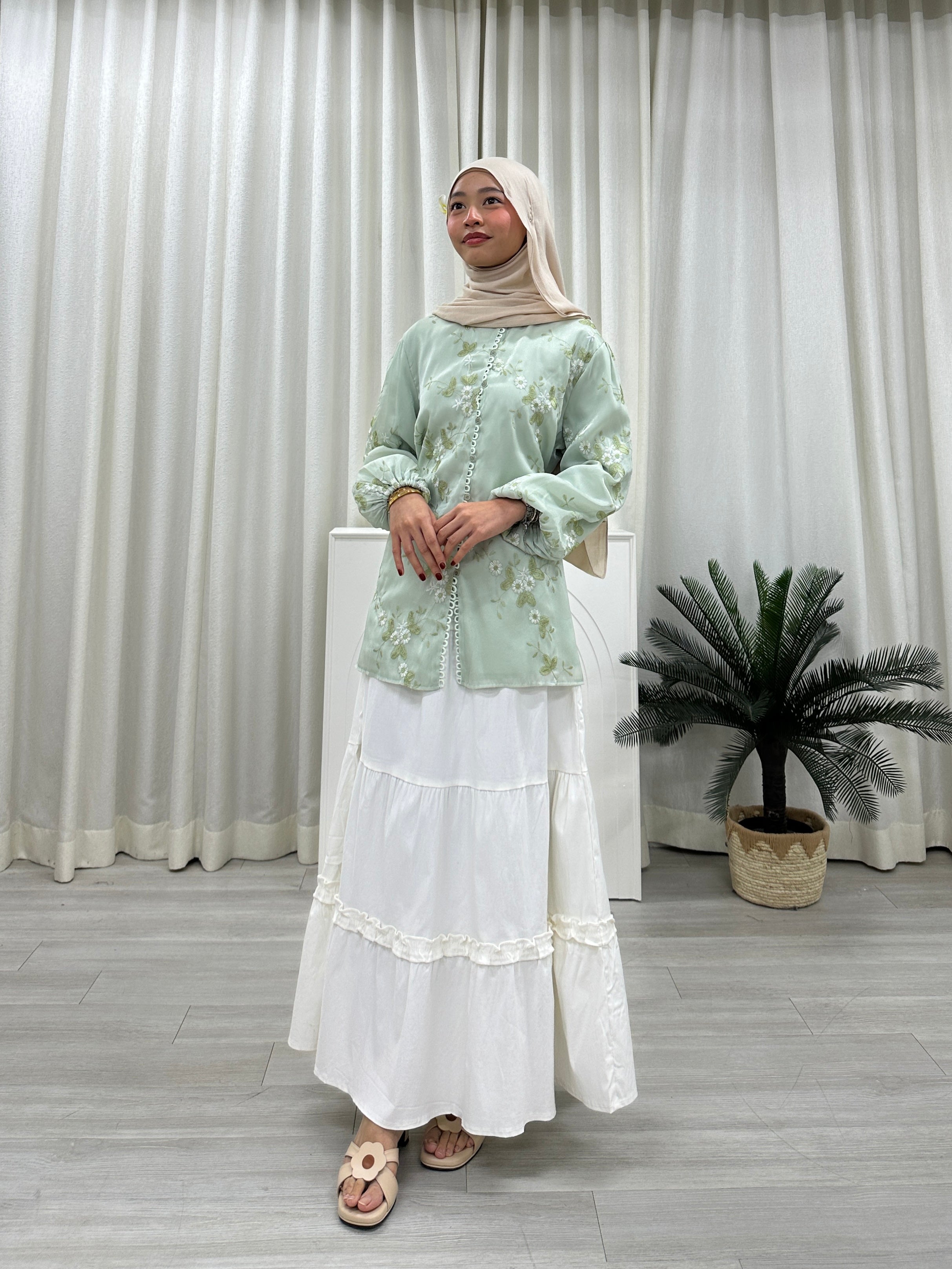 Wanderlace Blouse - Mira Attached sash