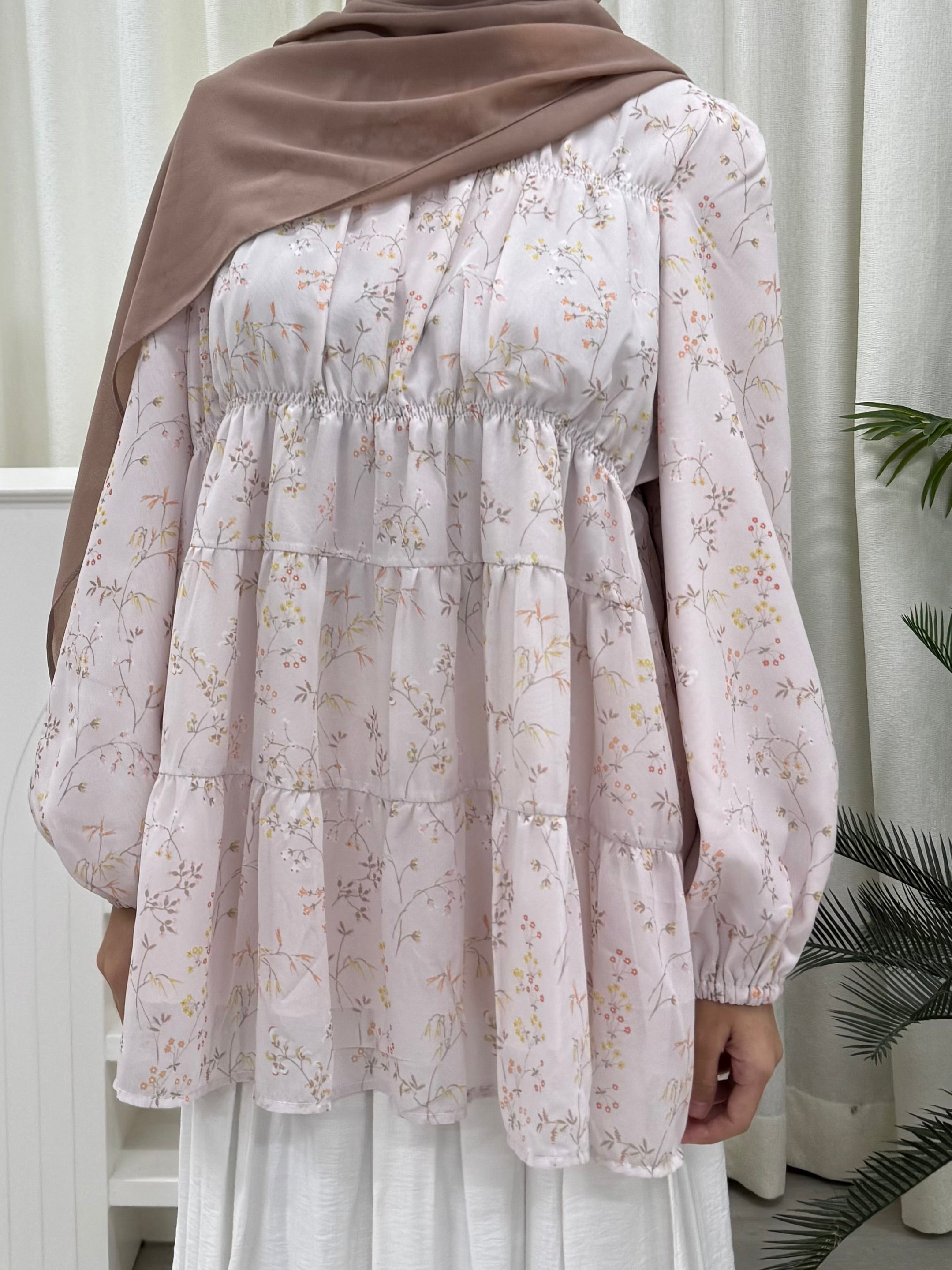 Freya Printed Ruched Top