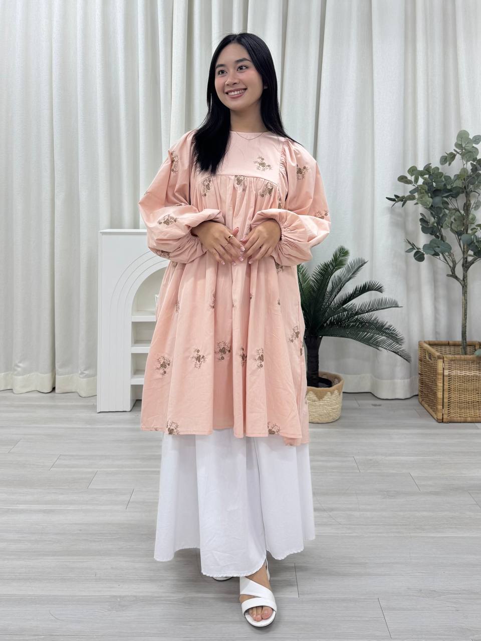 Embo Babydoll Tunic - Ashira Pockets