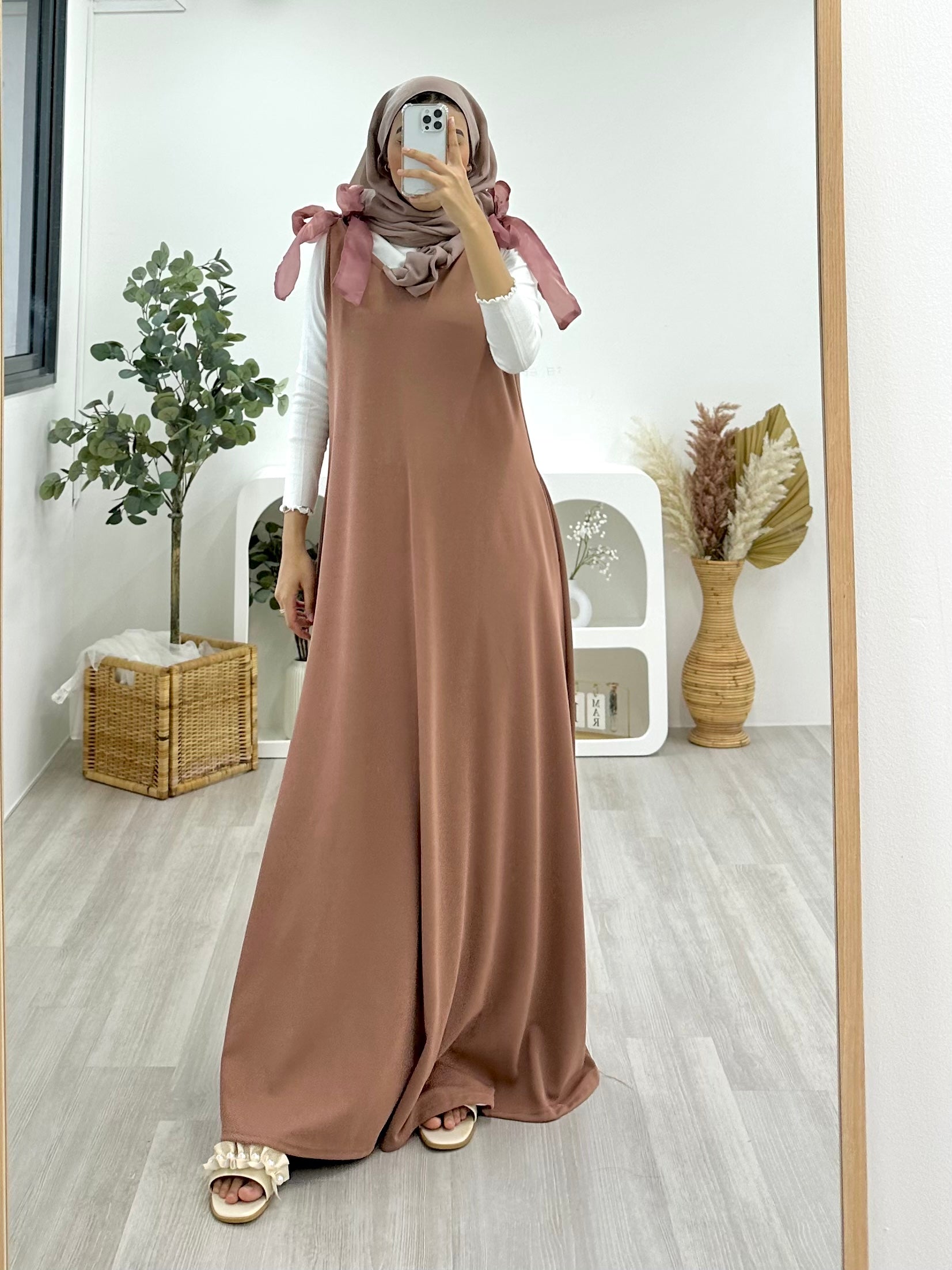 Ribbon Tie Maxi Dress