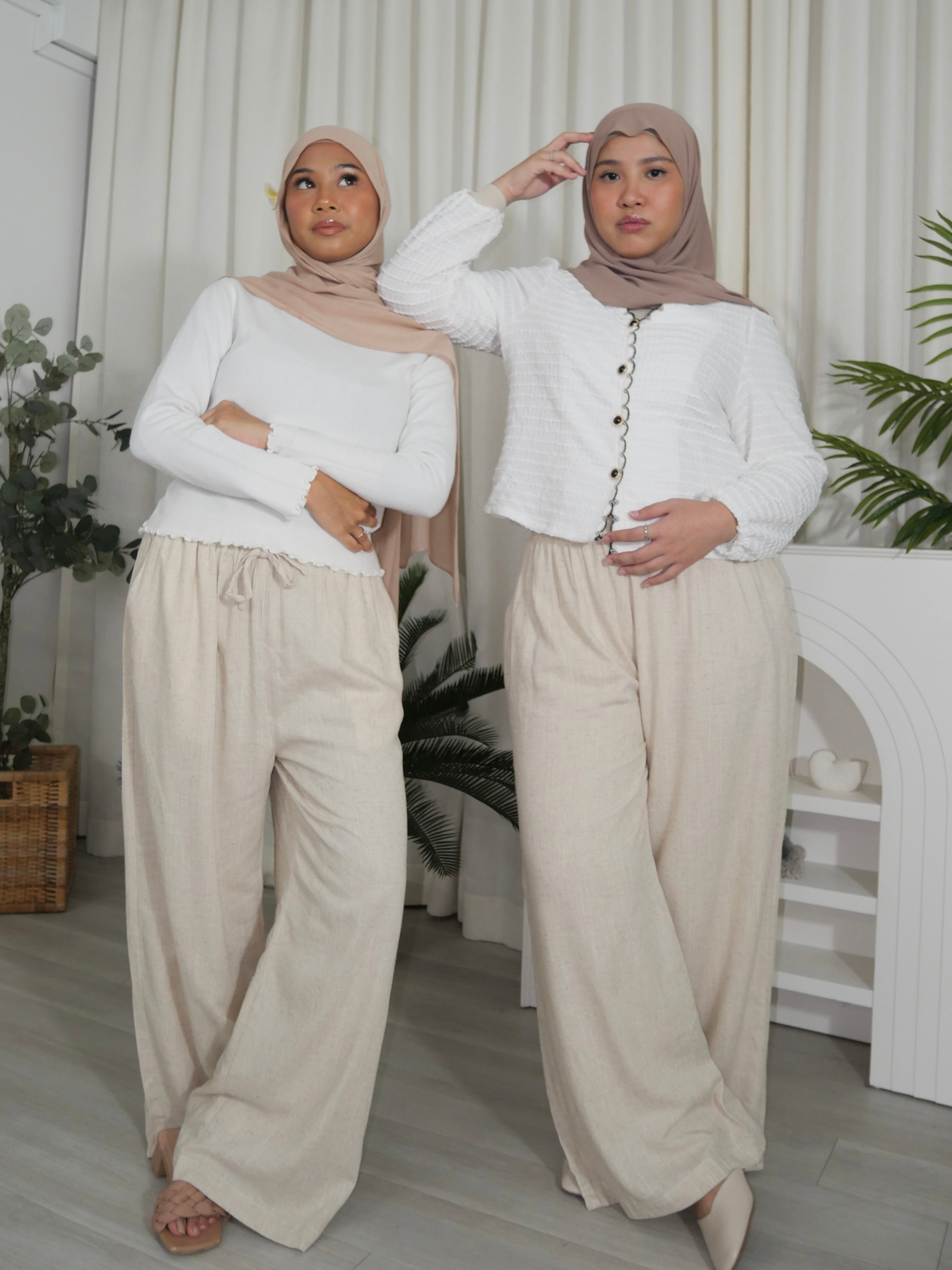Linen Straight Pants