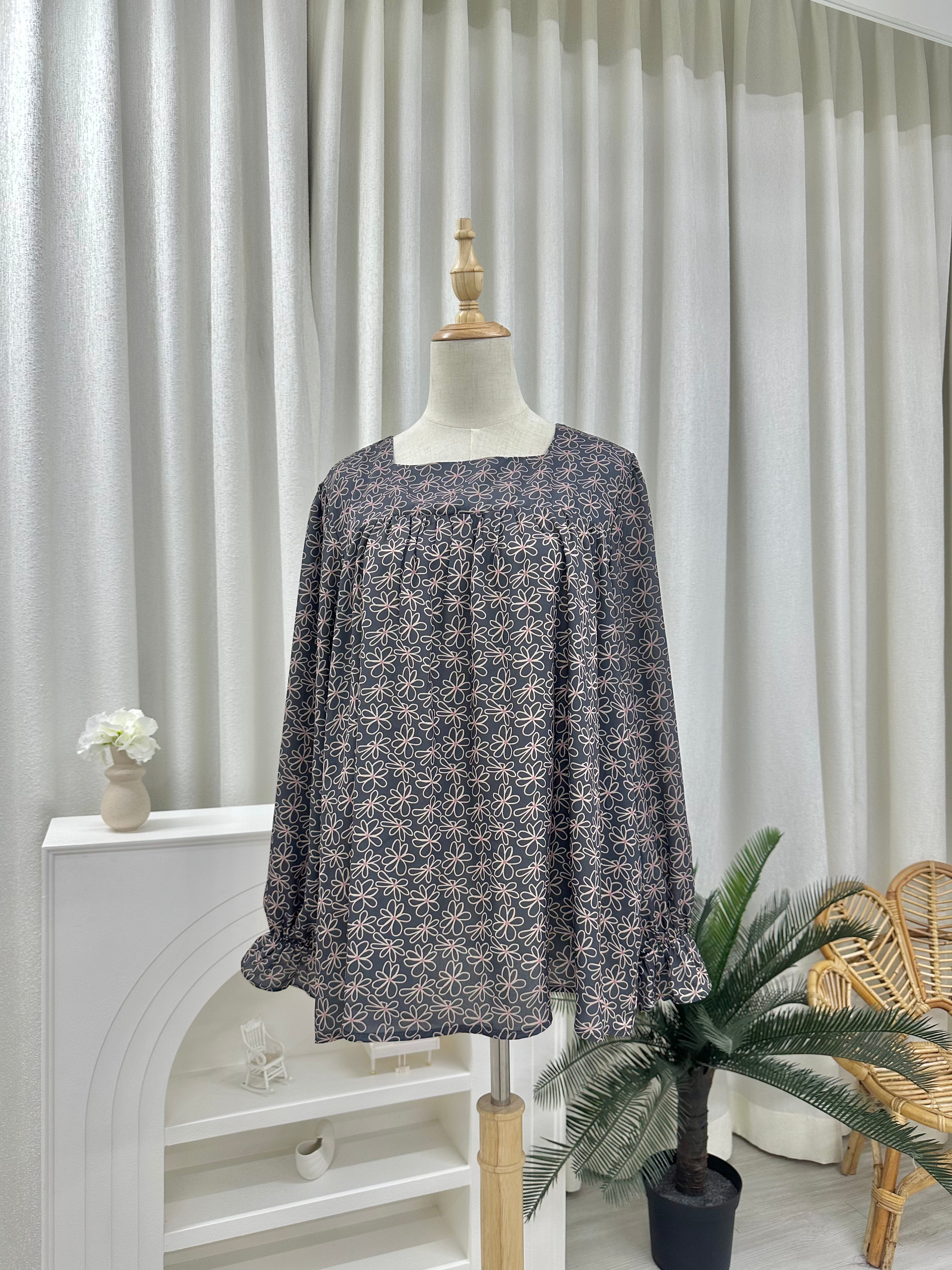 Farsi Printed Doll Chiffon Top