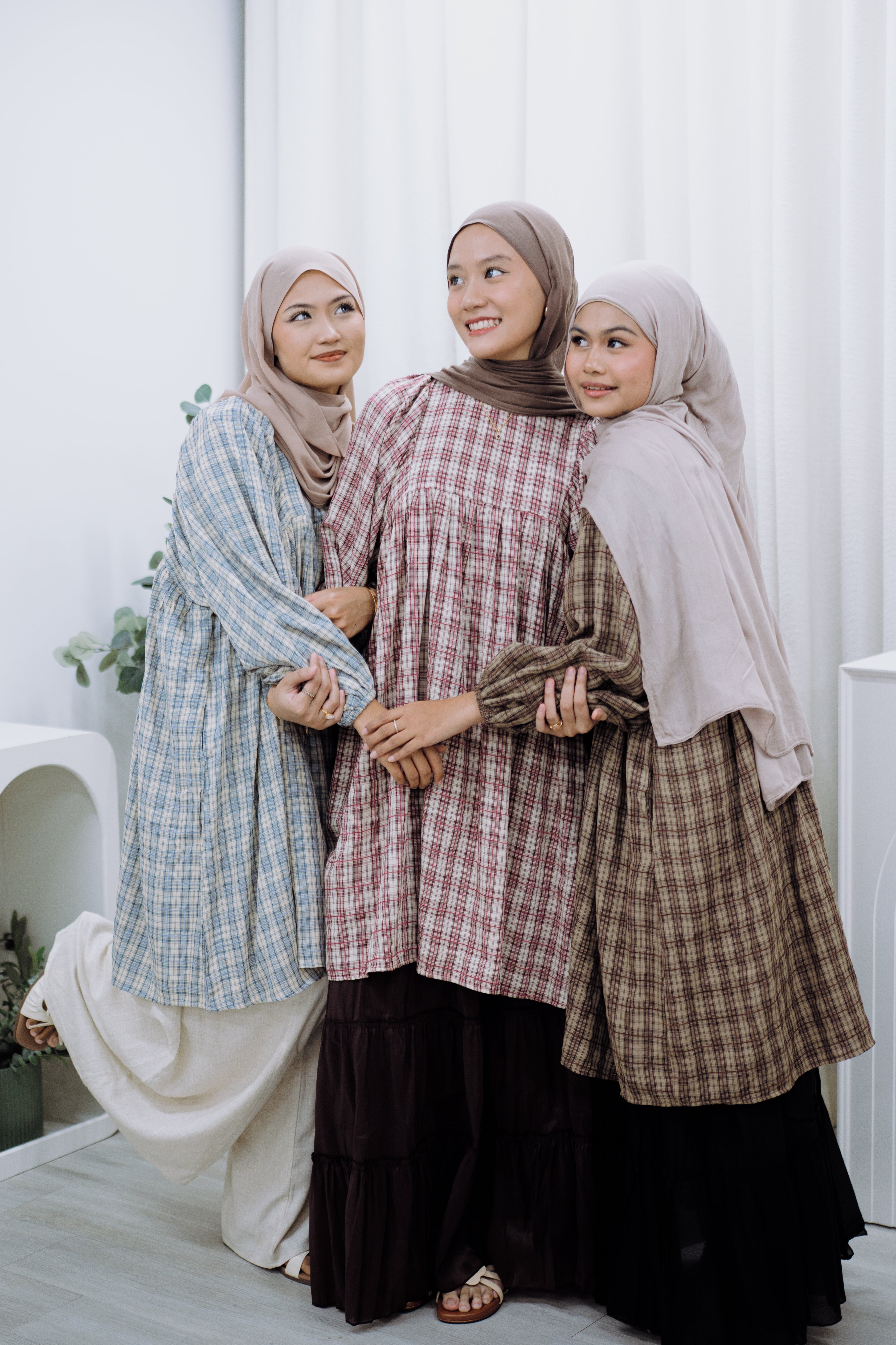 Babydoll Tunic - Check and Plaid