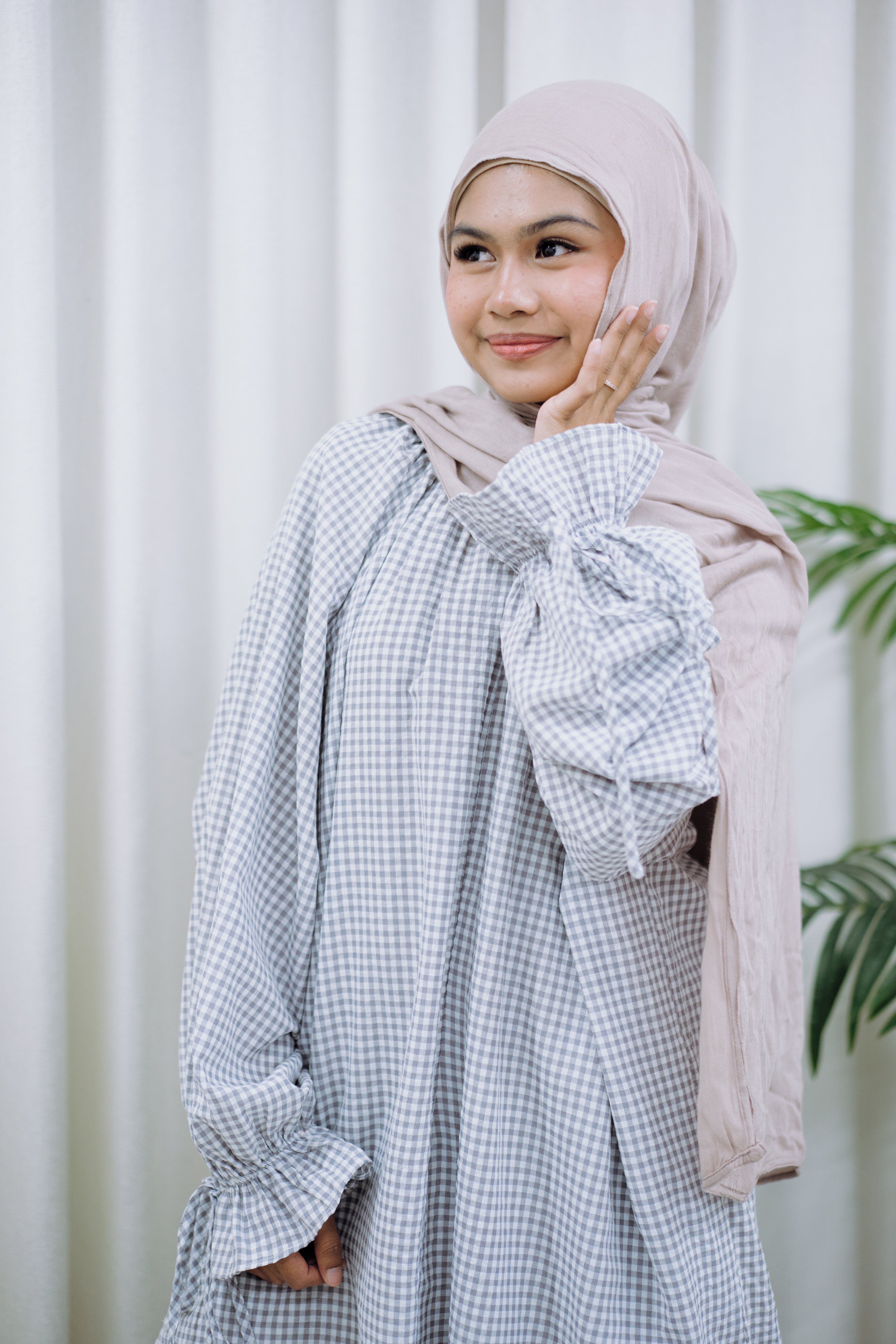 Tunic with Ribbon Gingham HV Label