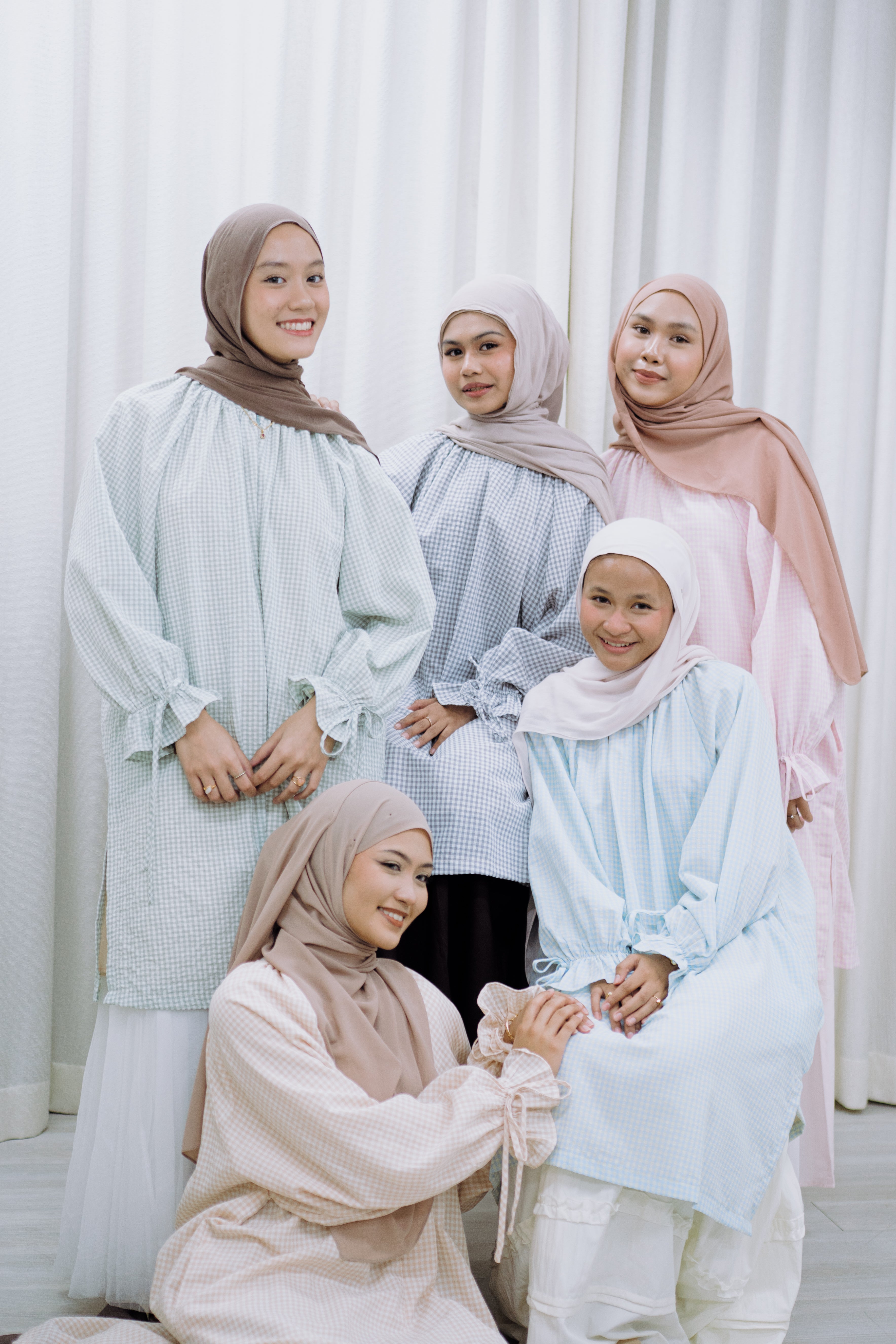Tunic with Ribbon Gingham HV Label