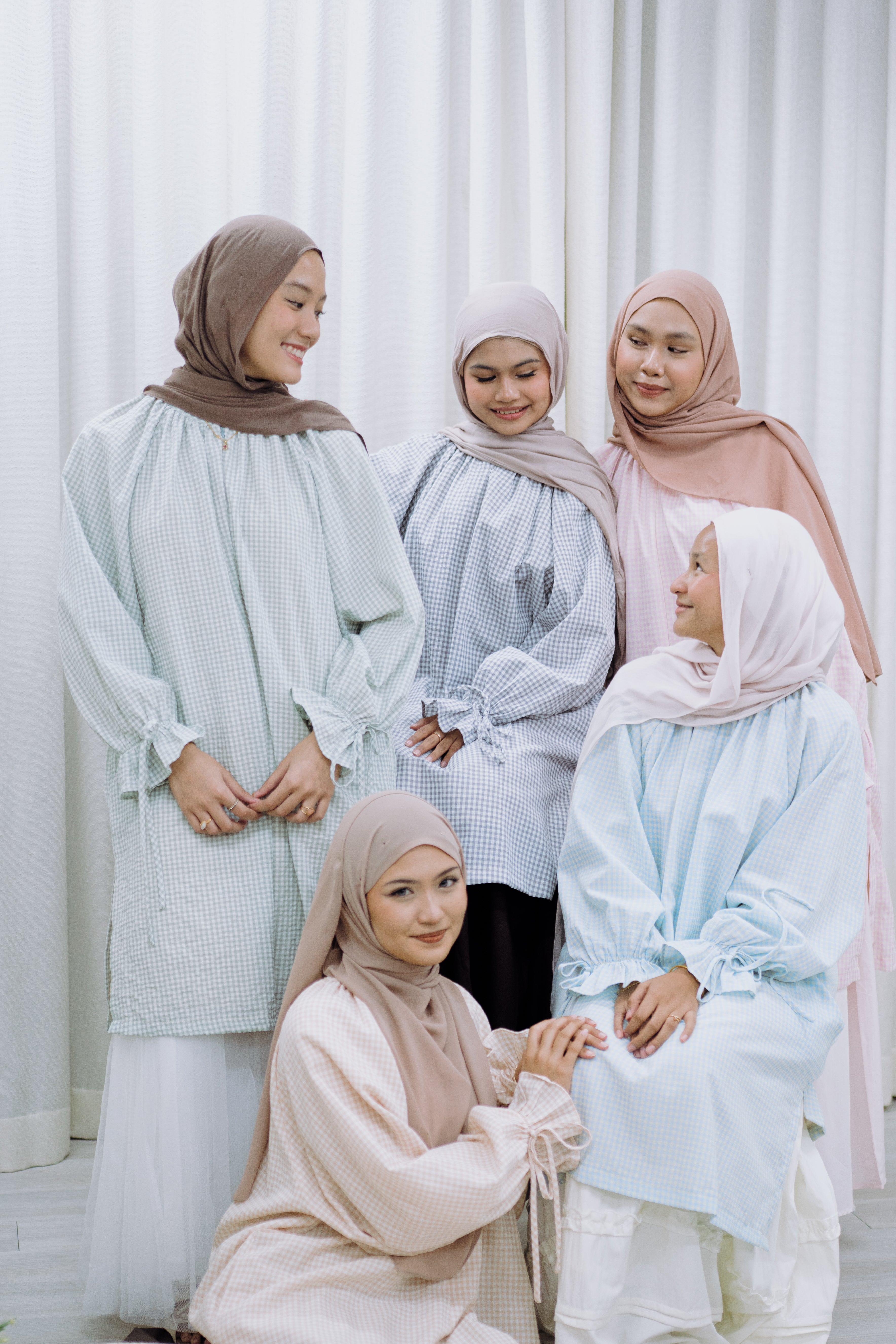 Tunic with Ribbon Gingham HV Label