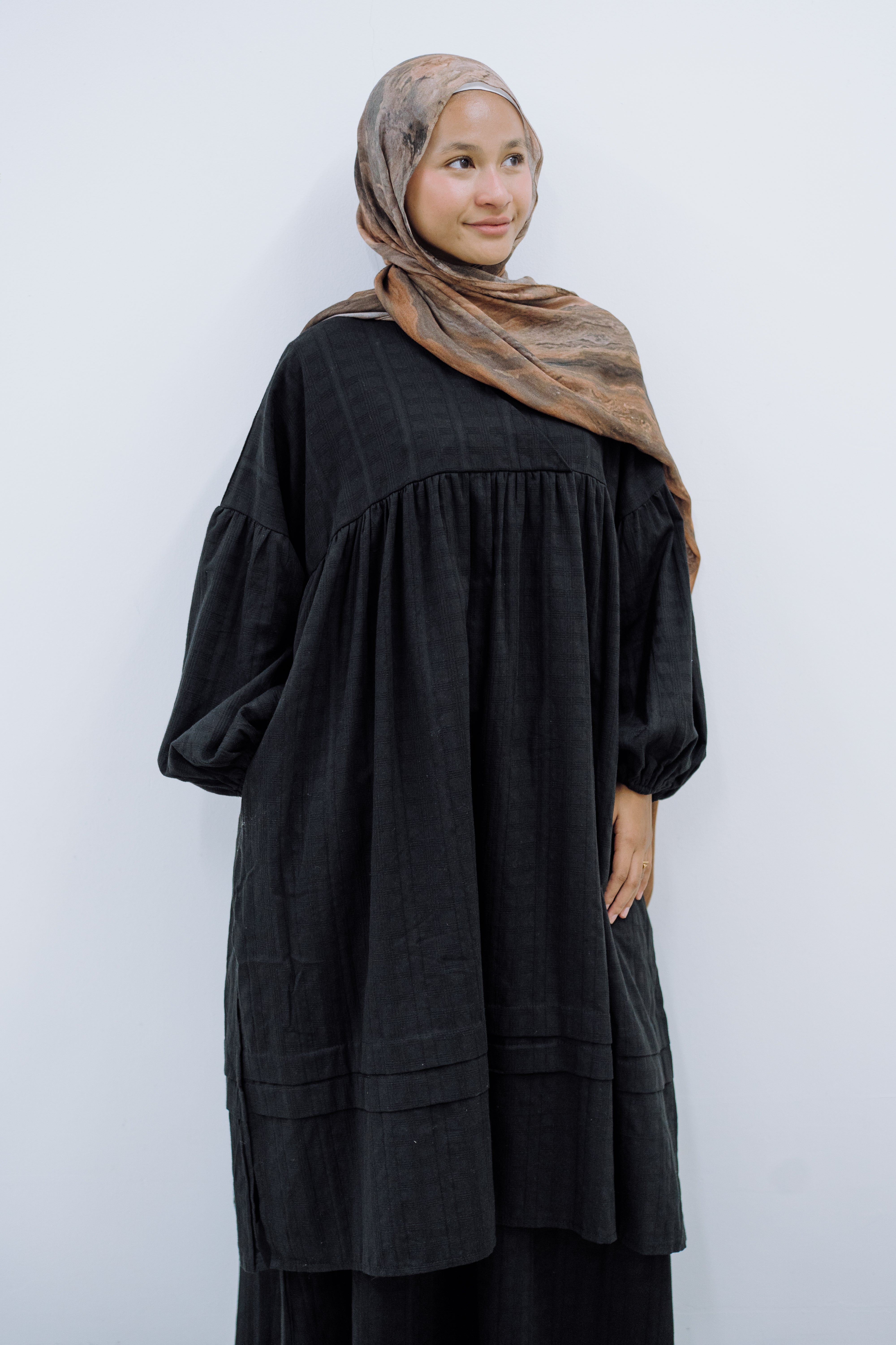 Kimora Skirt Set - Mono Plaid