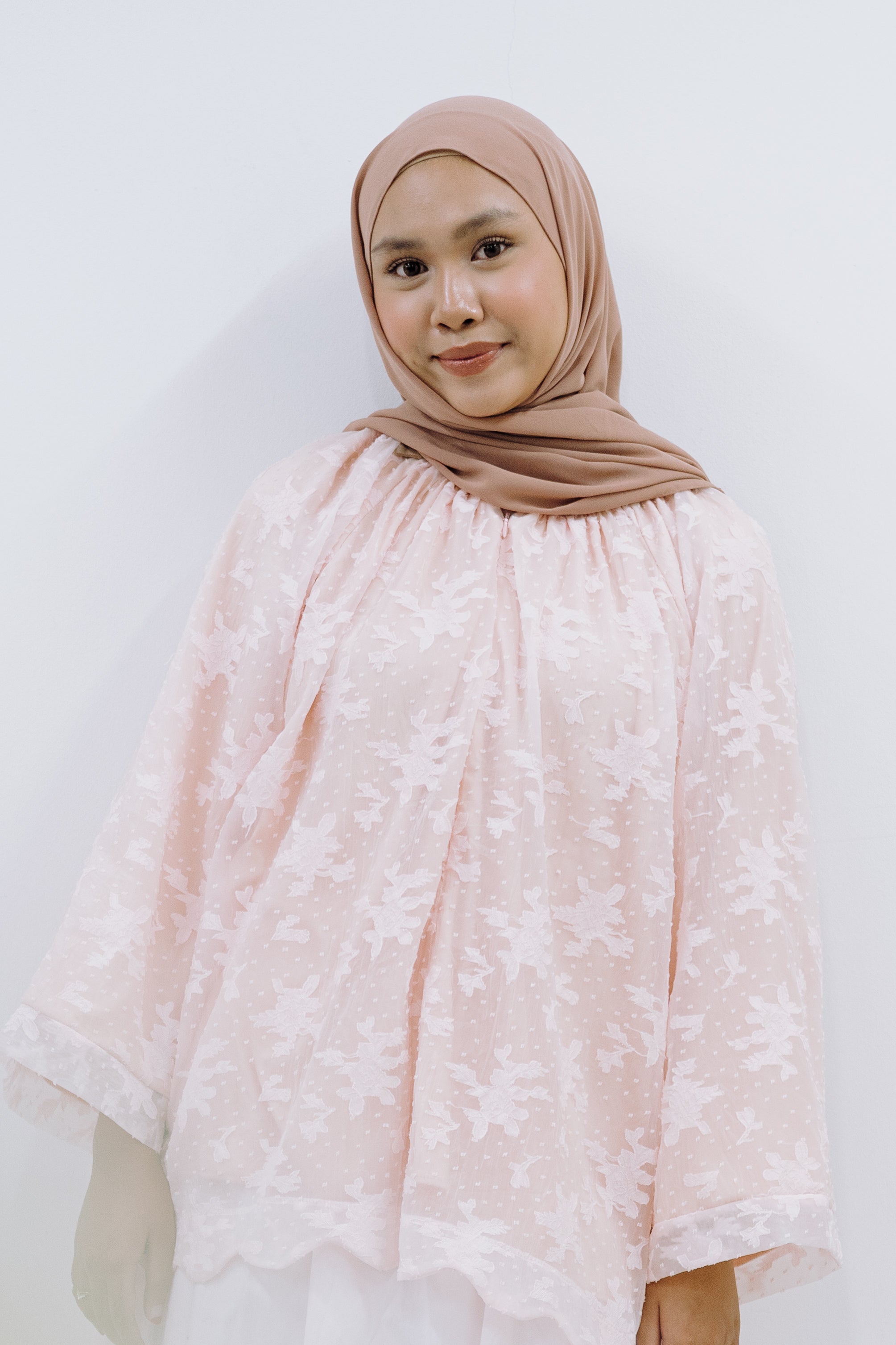 Sculpted Scallop Blouse - Lunaria
