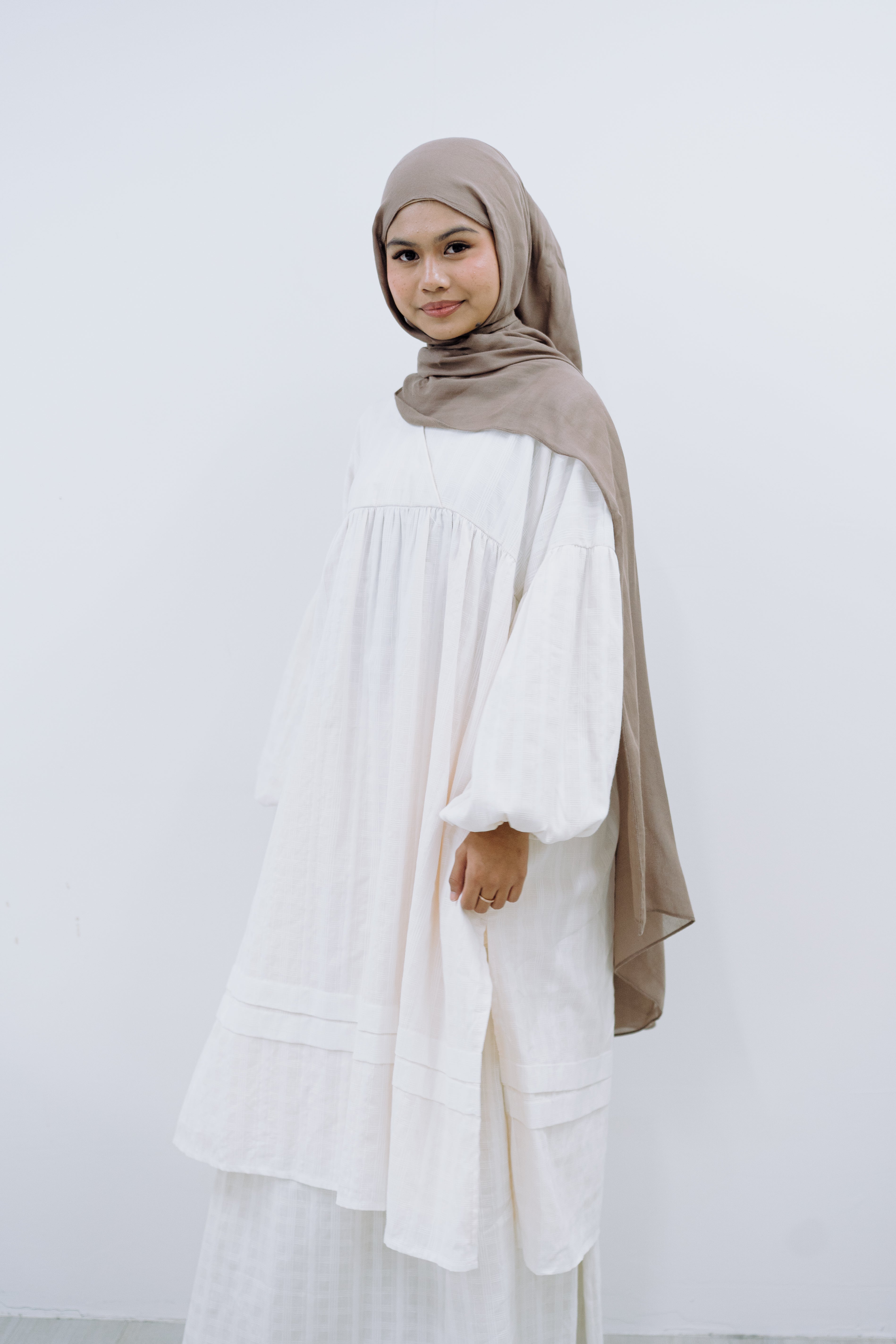 Kimora Skirt Set - Mono Plaid