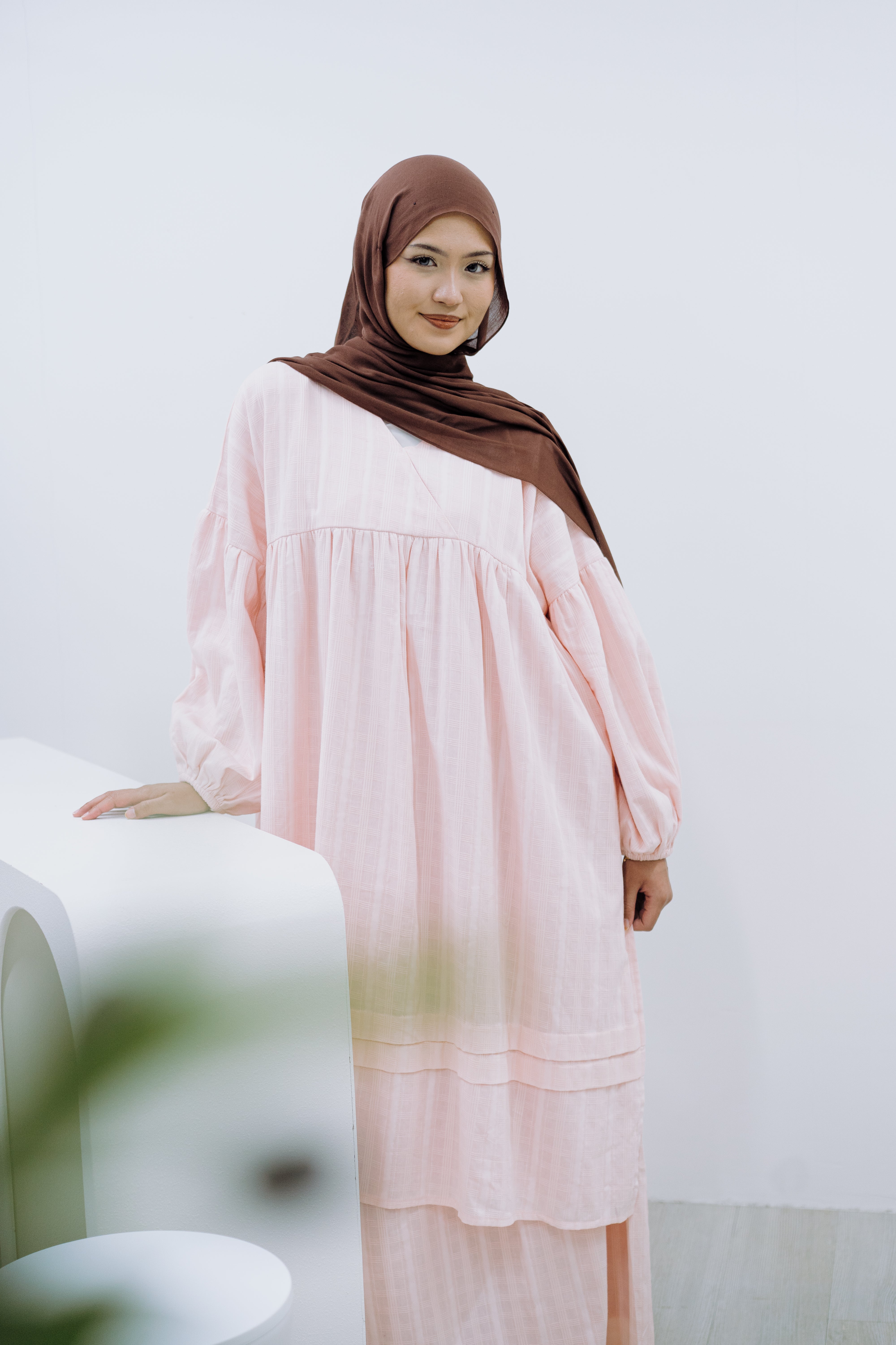 Kimora Skirt Set - Mono Plaid