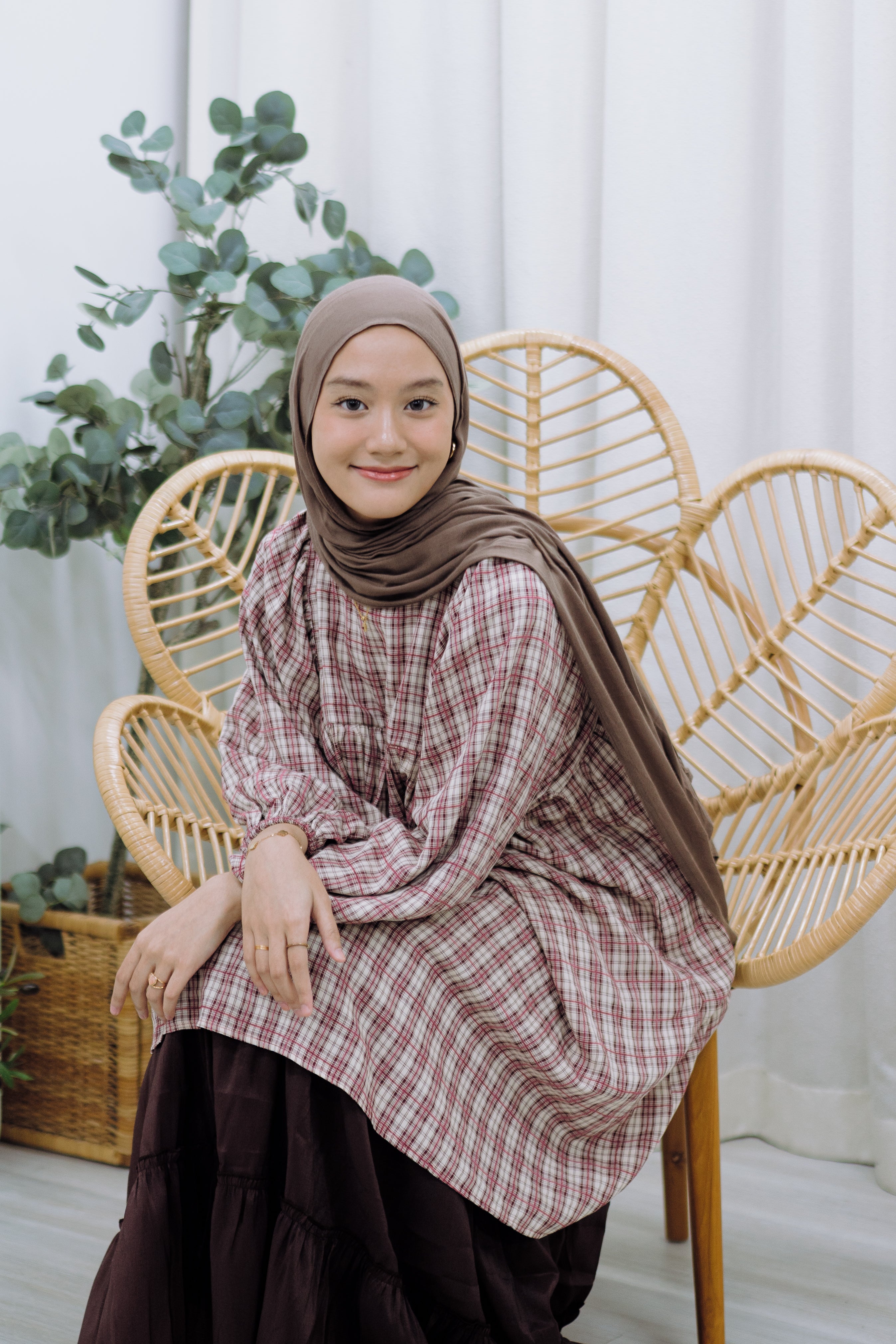 Babydoll Tunic - Check and Plaid