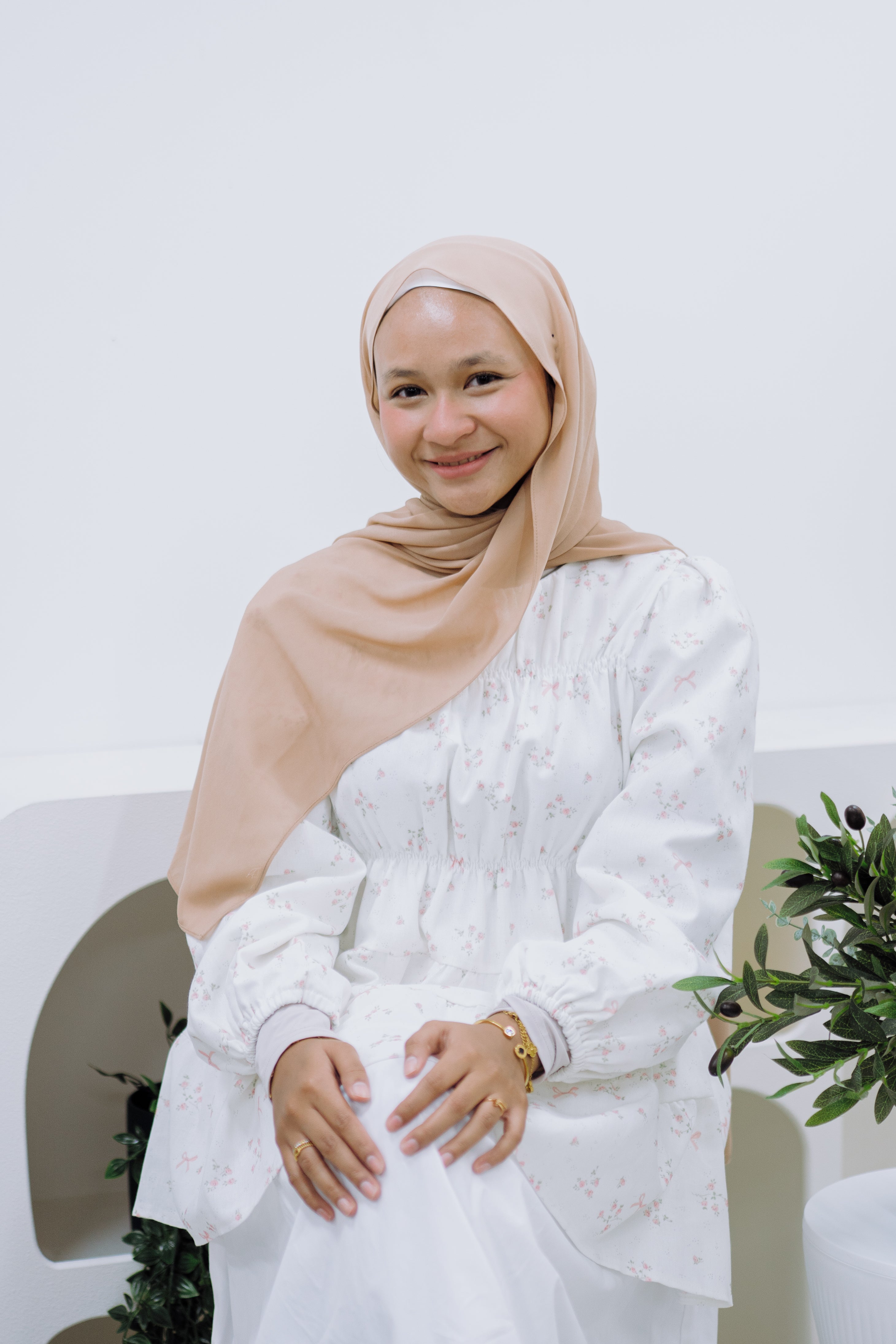 Freya Printed Ruched Top