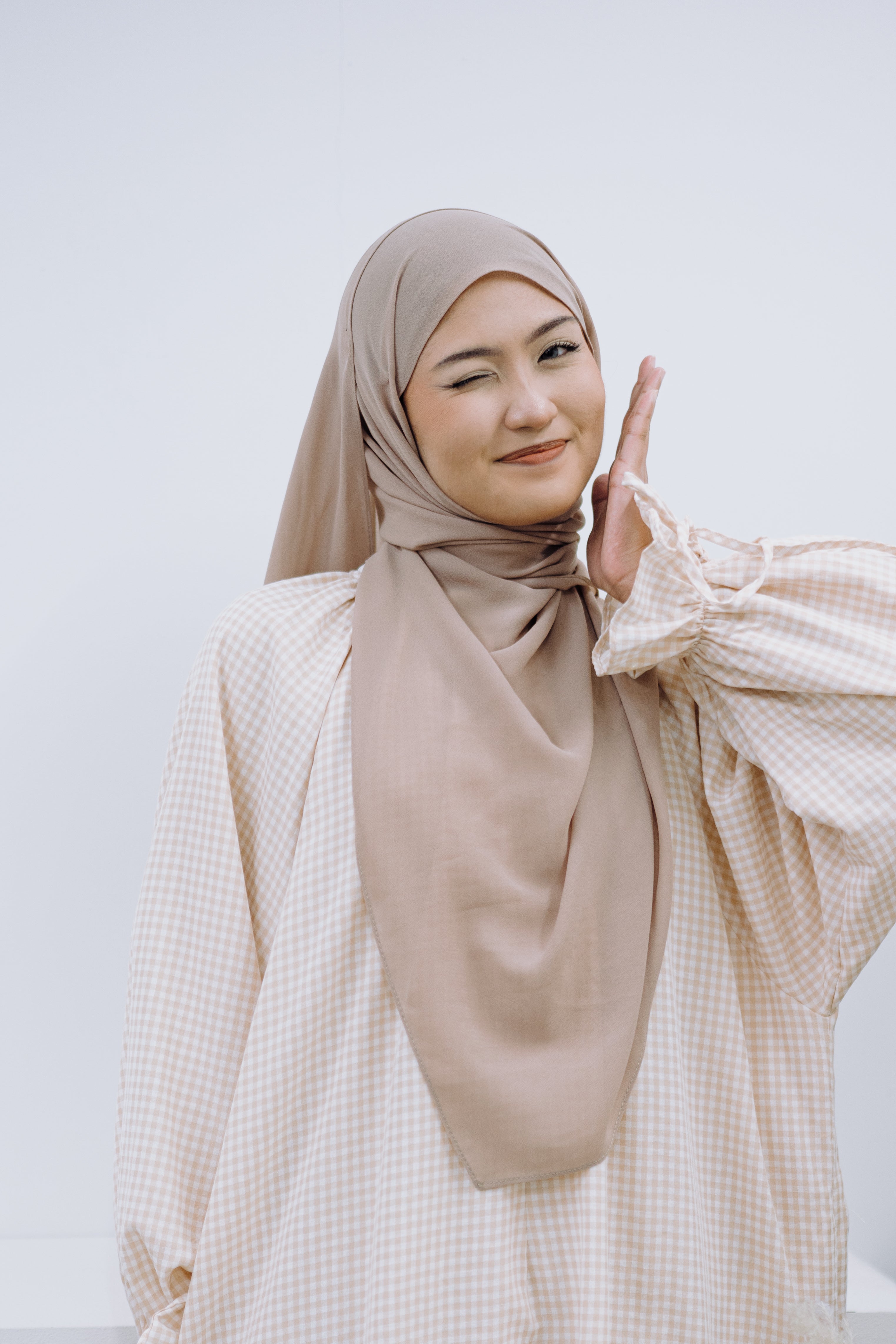 Tunic with Ribbon Gingham HV Label