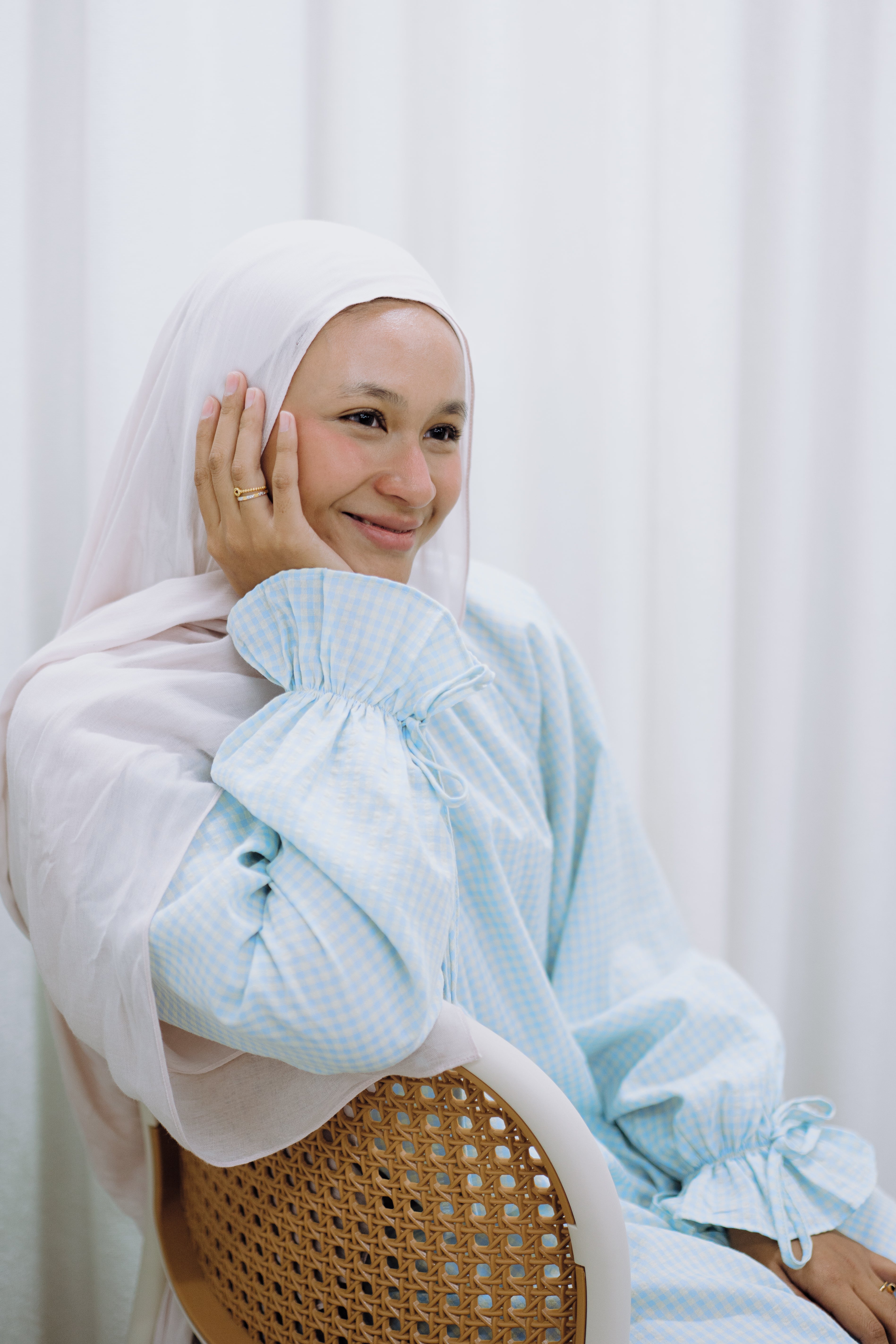 Tunic with Ribbon Gingham HV Label