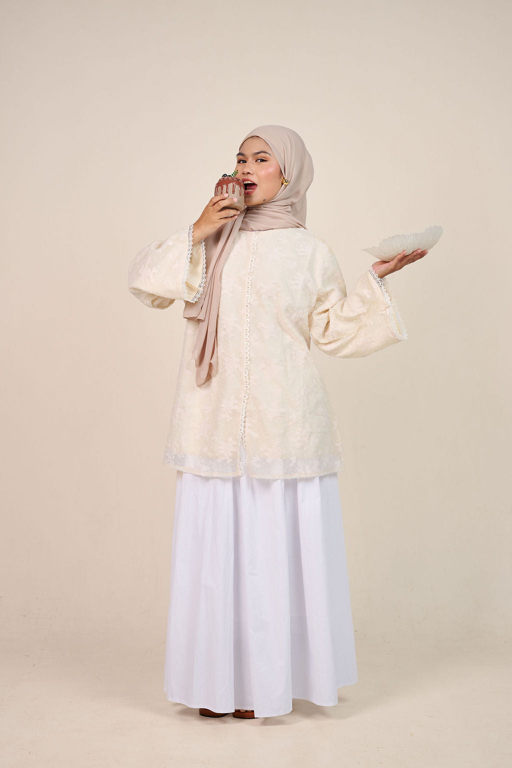 Wanderlace Flare Blouse - Lunaria