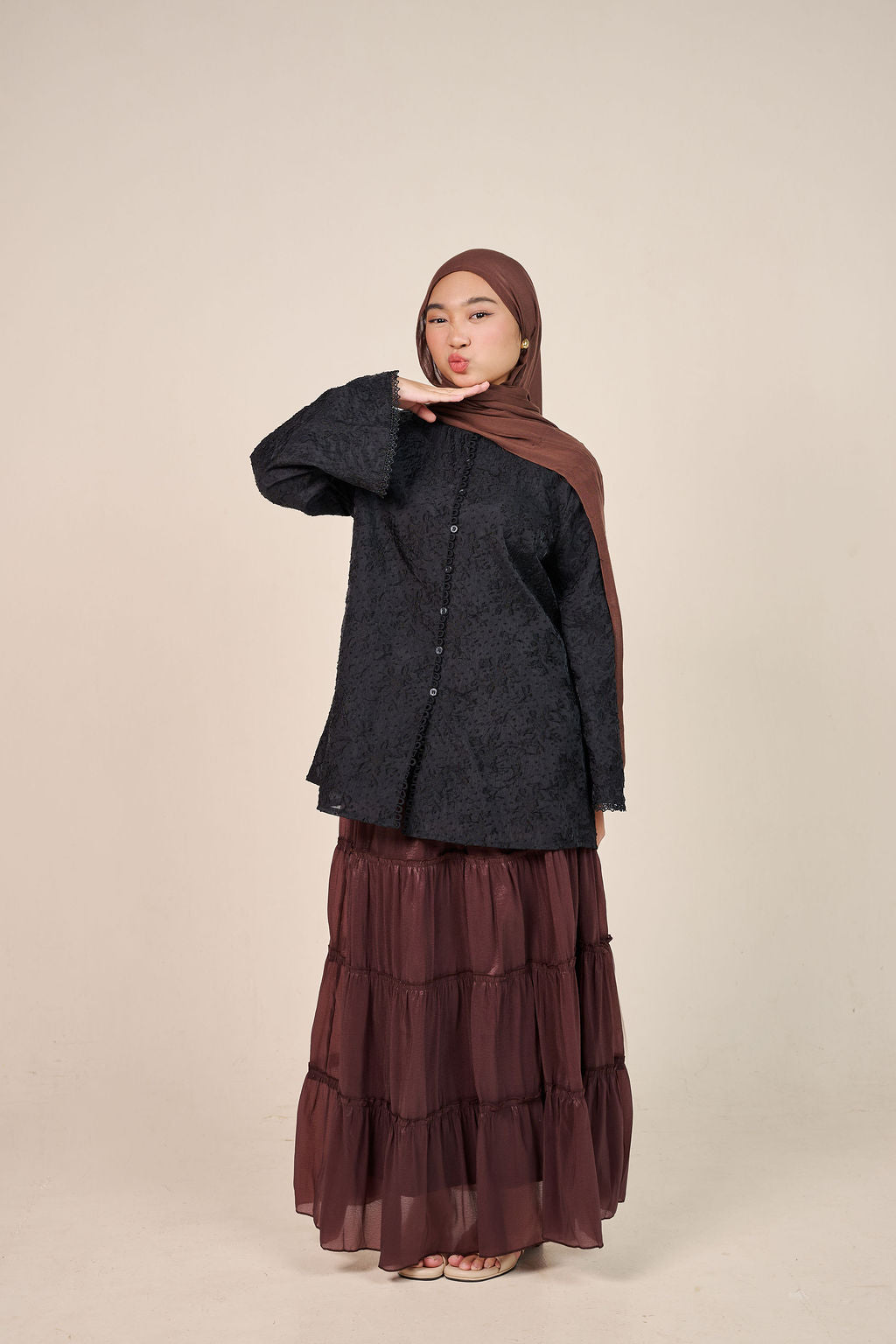 Wanderlace Flare Blouse - Lunaria