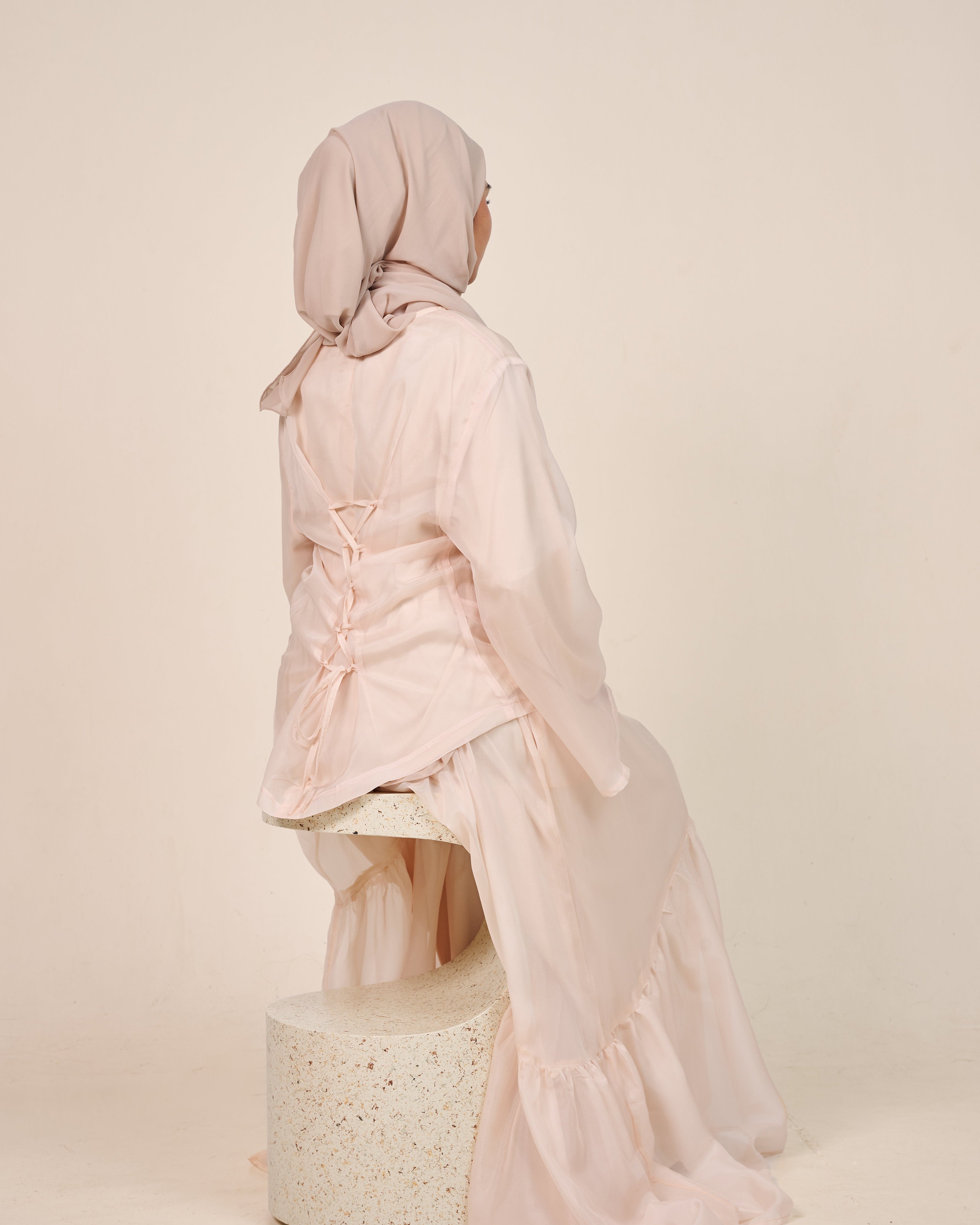 Muse Seam Corset Organza Set Corset