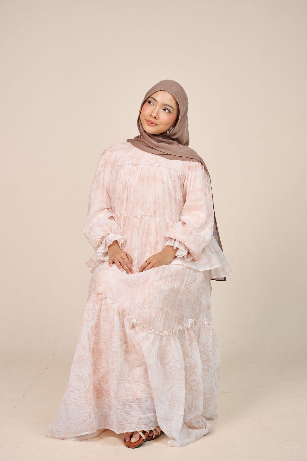 Aurette Ruffle Skirt Set - Fleur Mist