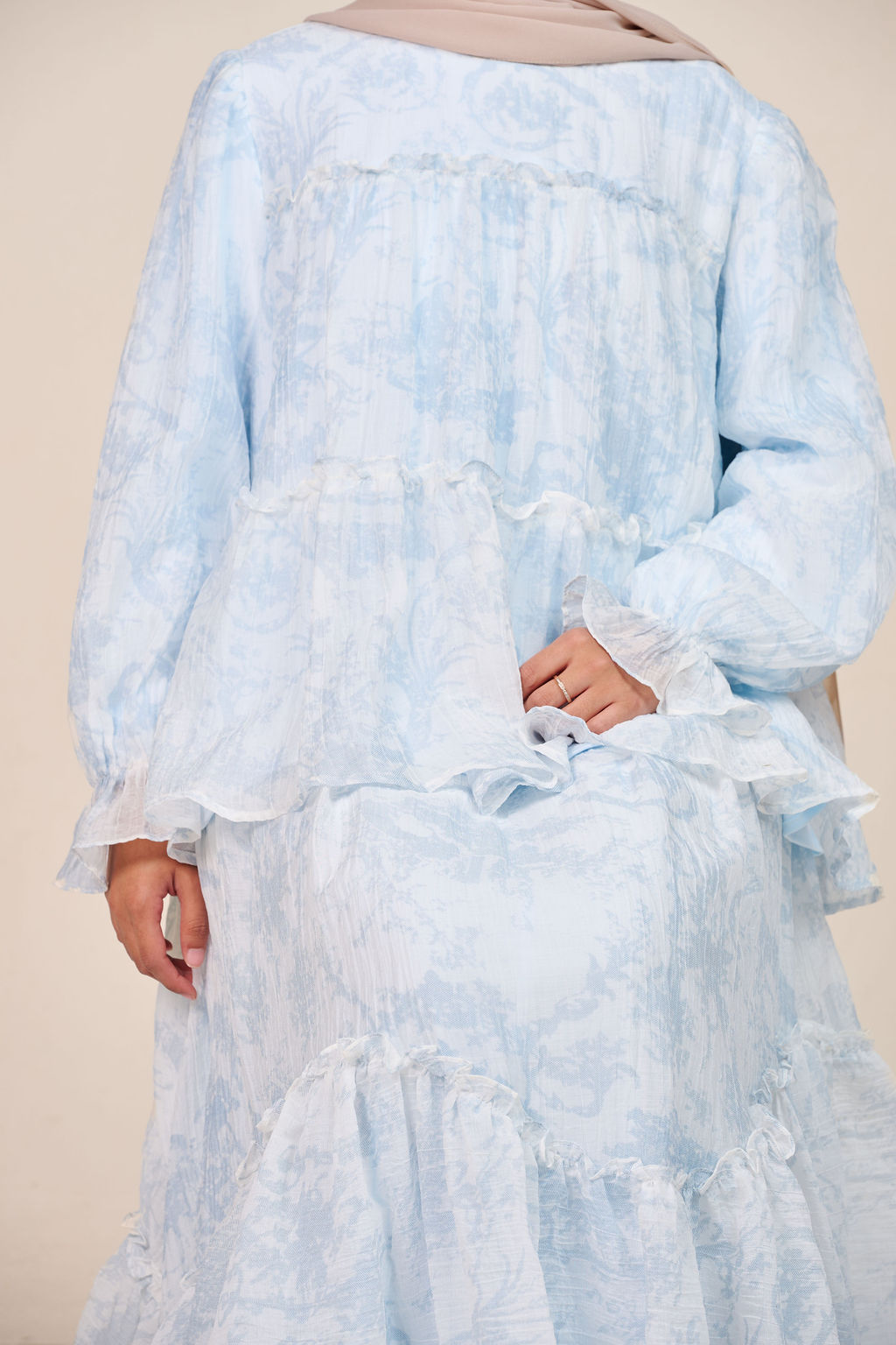 Aurette Ruffle Skirt Set - Fleur Mist