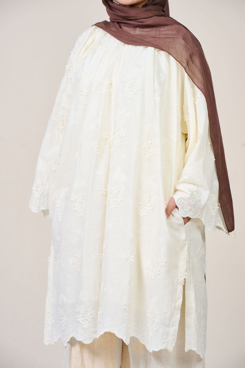 Eyelet Oversized Tunic HV LABEL