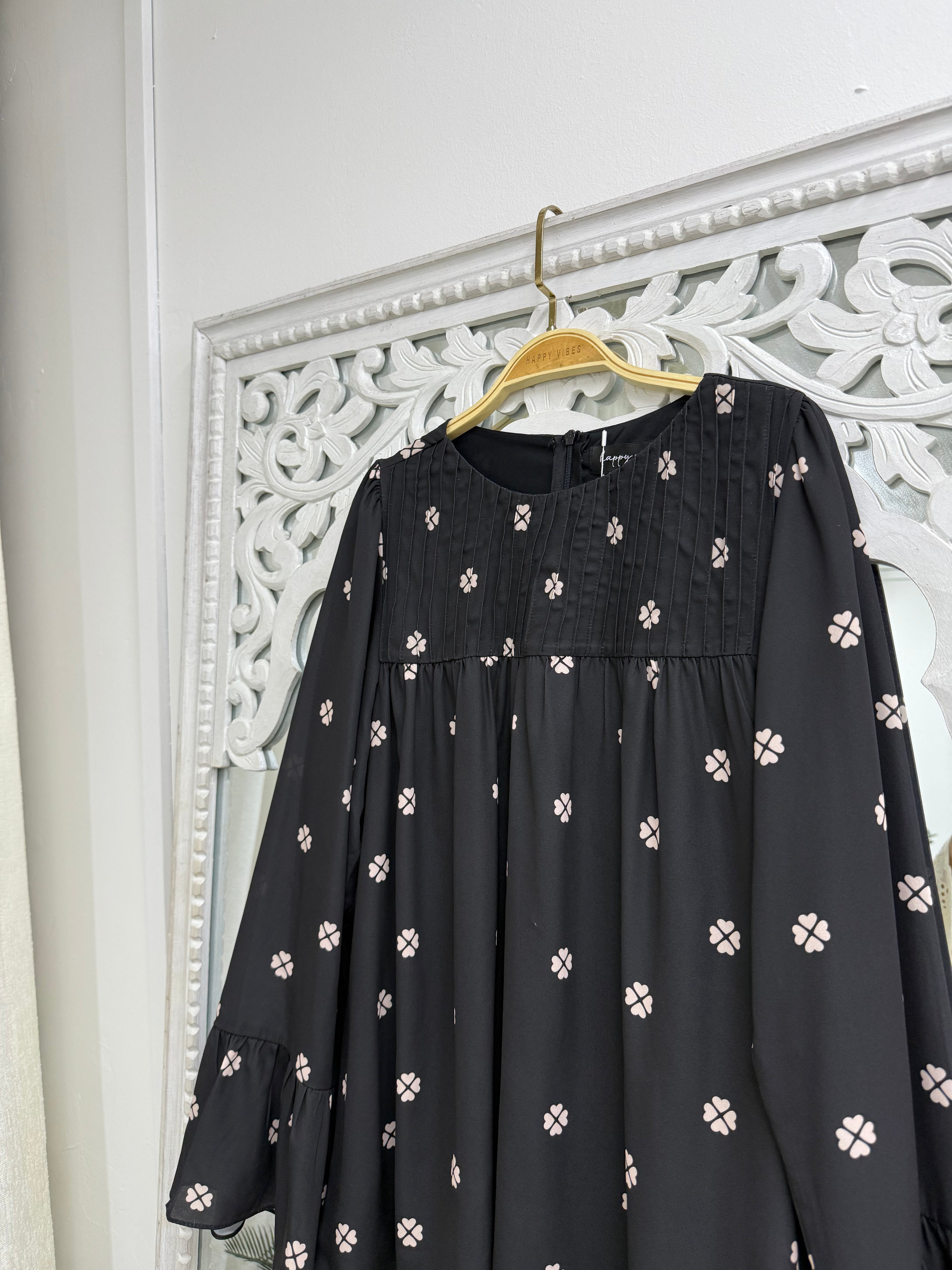 Ethereal Printed Flounce Top