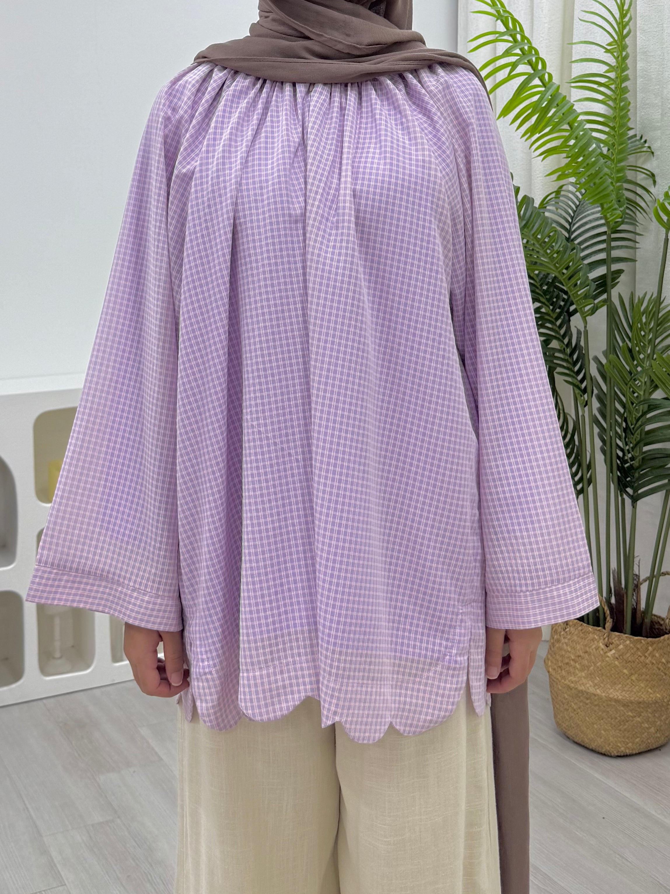 Sculpted Top - Vintage Gingham