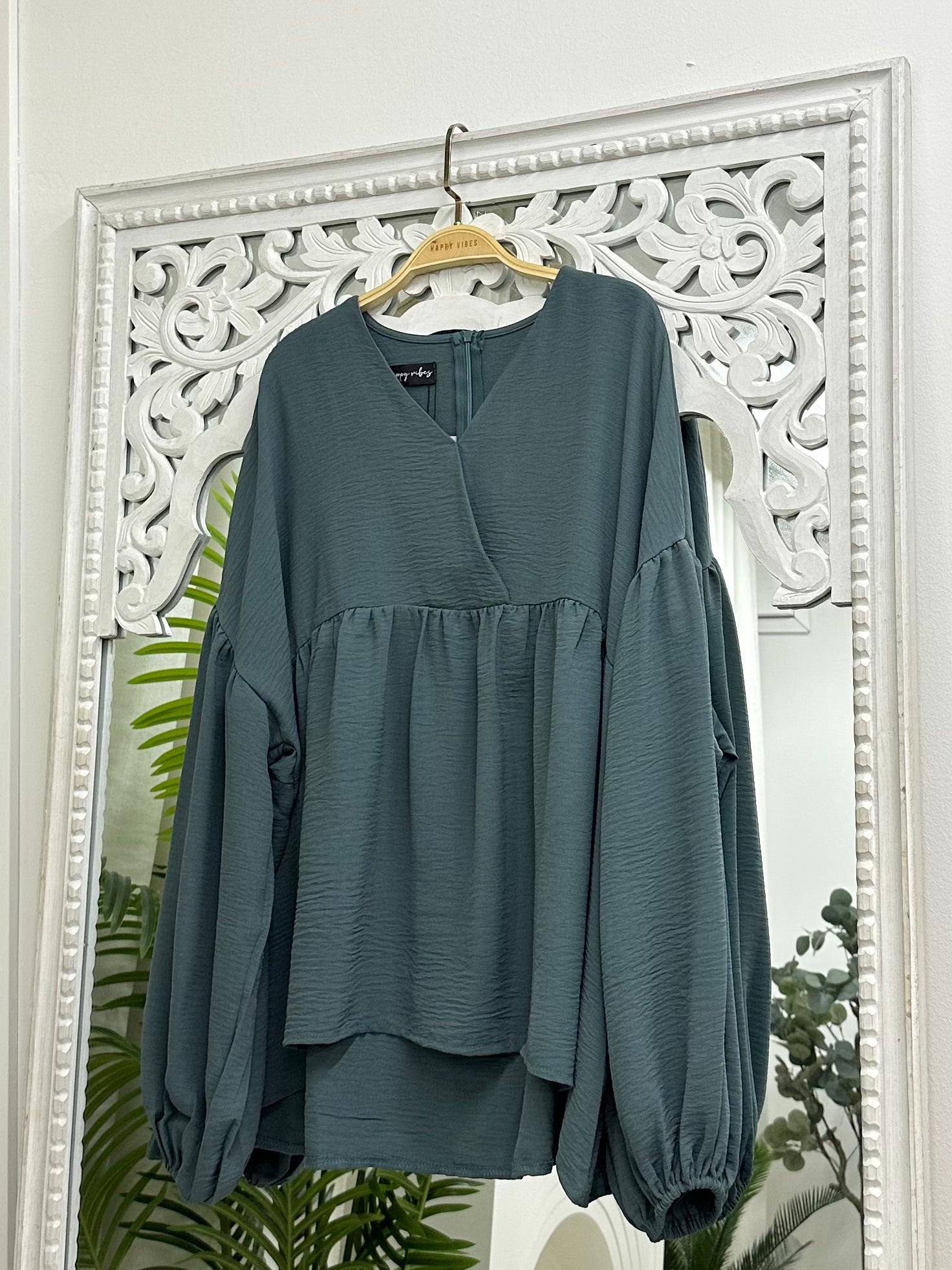 Kimora Crinkle Top Ironless