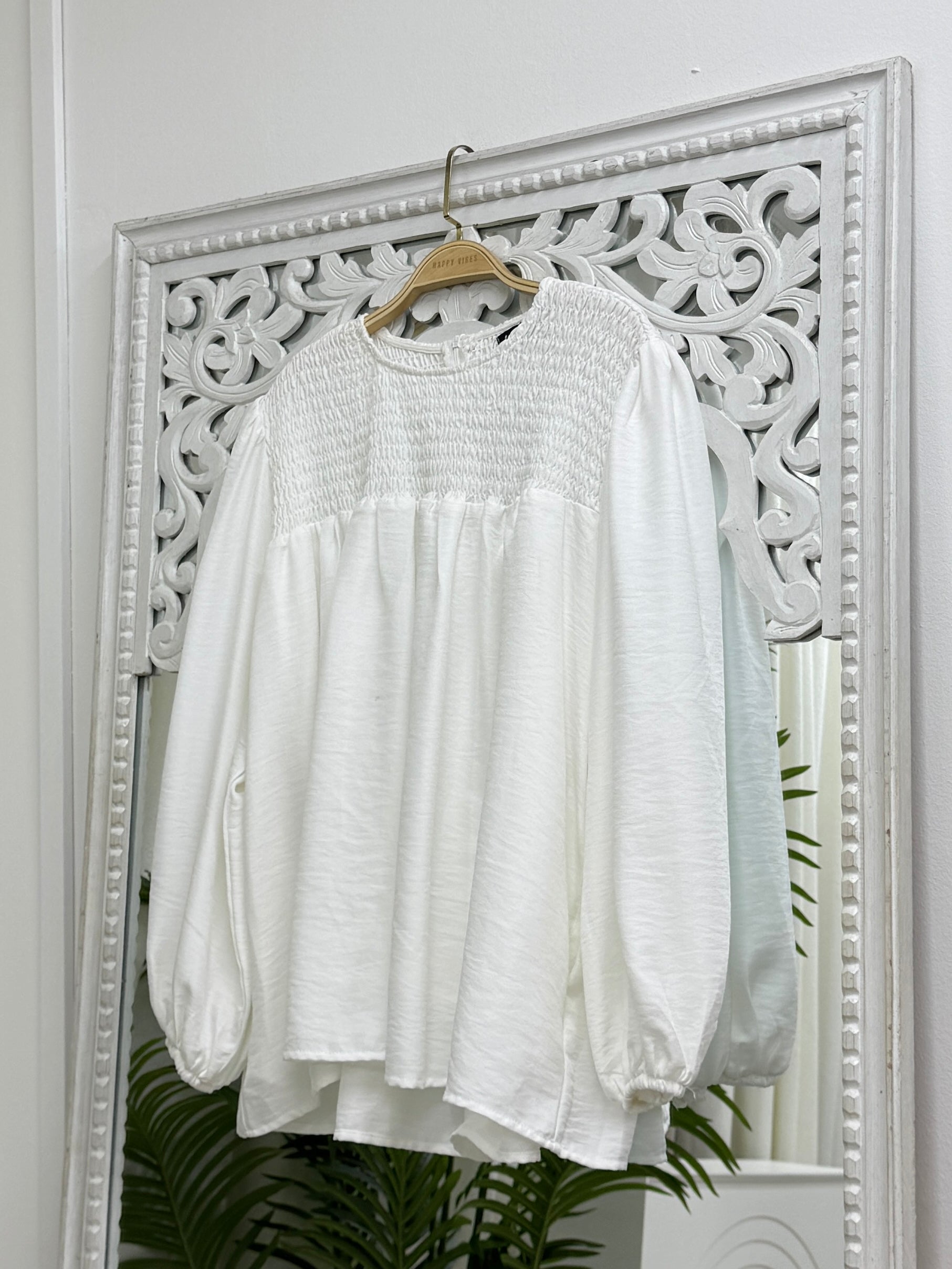 Aurora Smocked Top Back to Basic