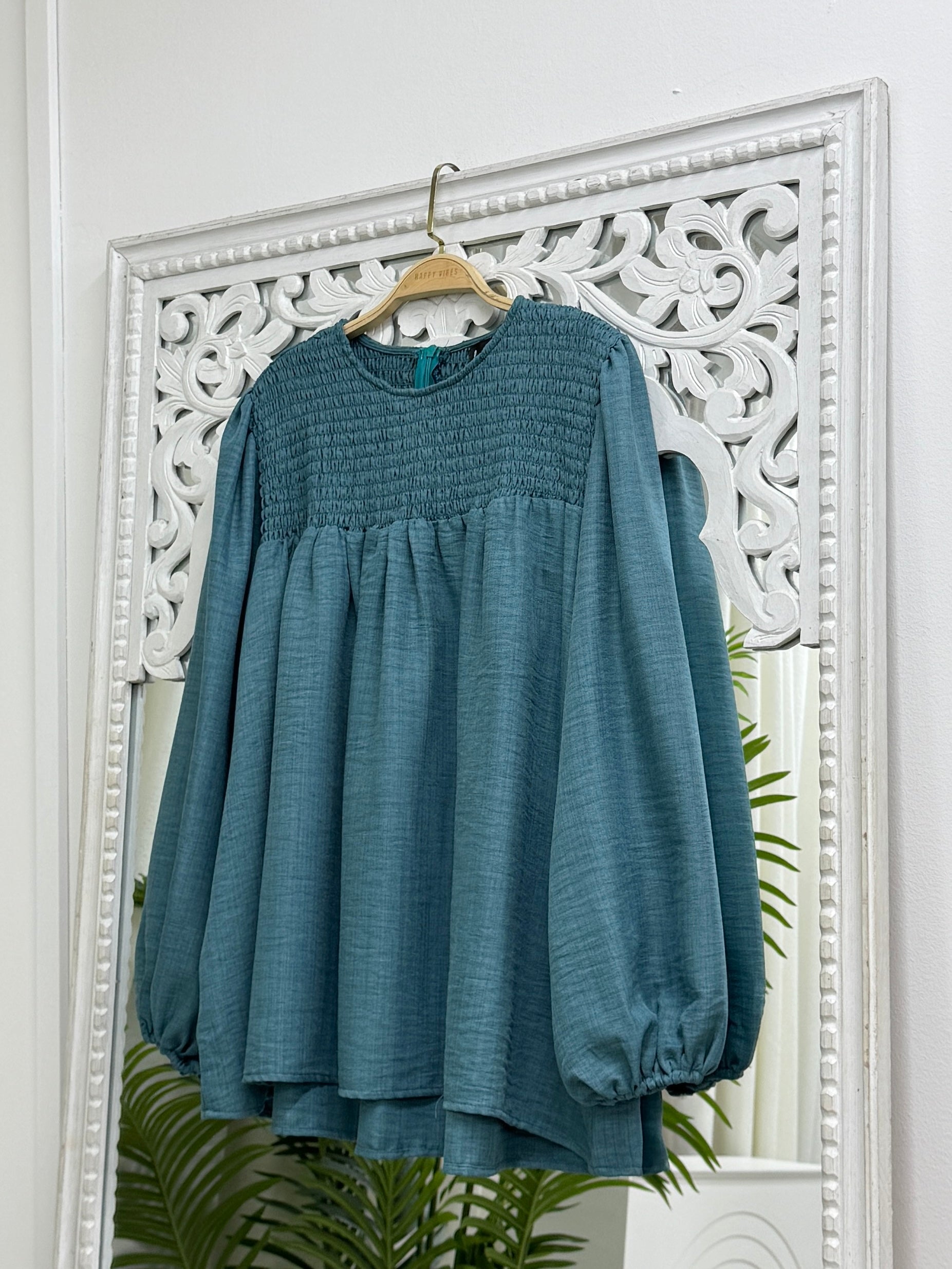 Aurora Smocked Top Back to Basic
