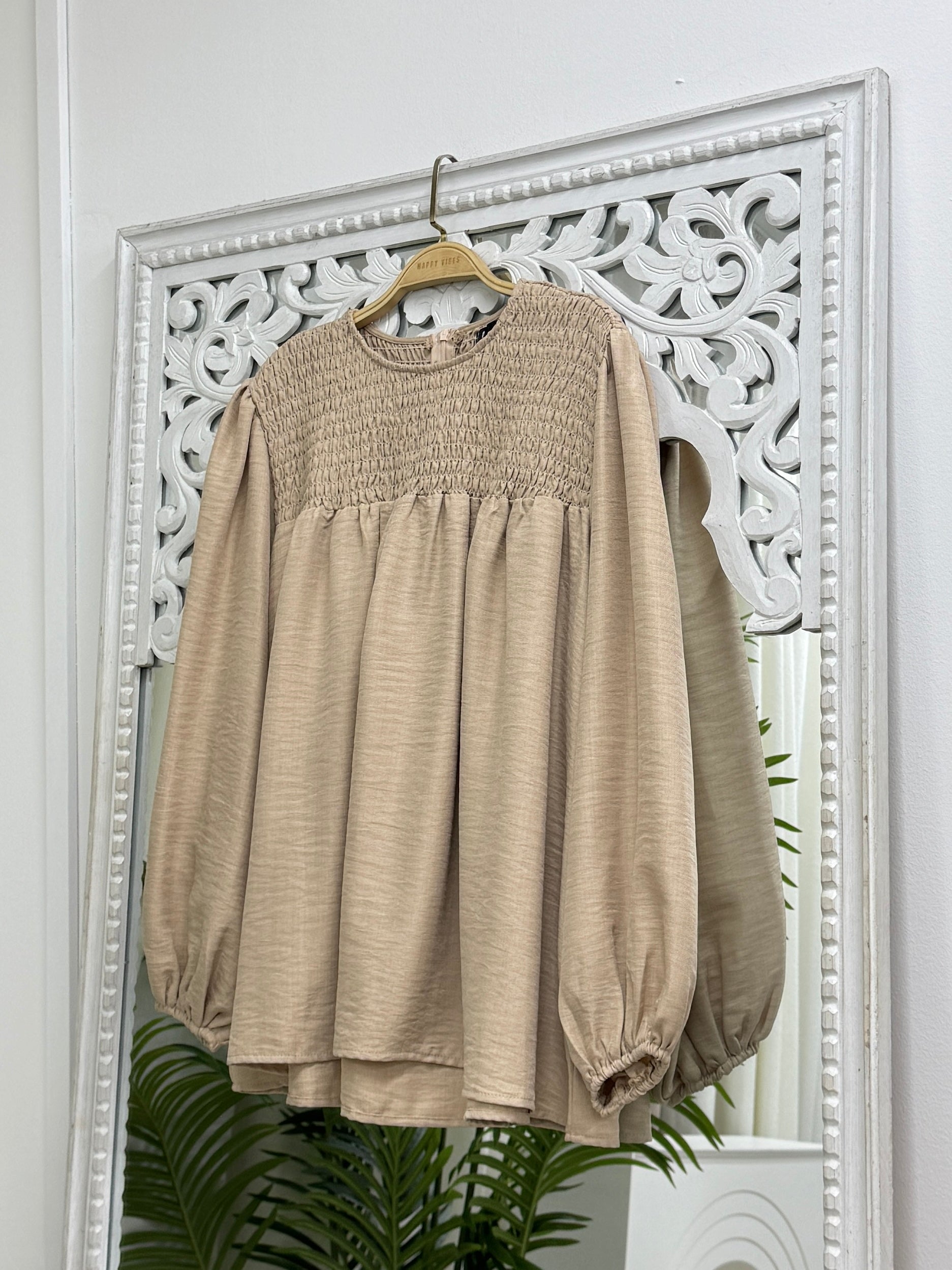 Aurora Smocked Top Back to Basic