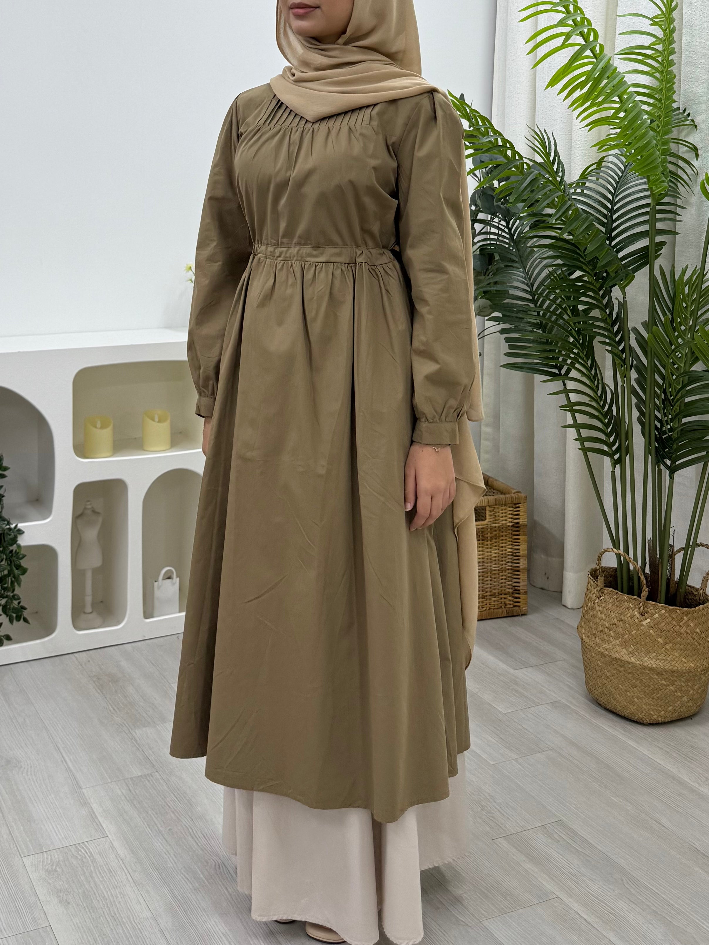 Emily Cotton Midi Casual Dress