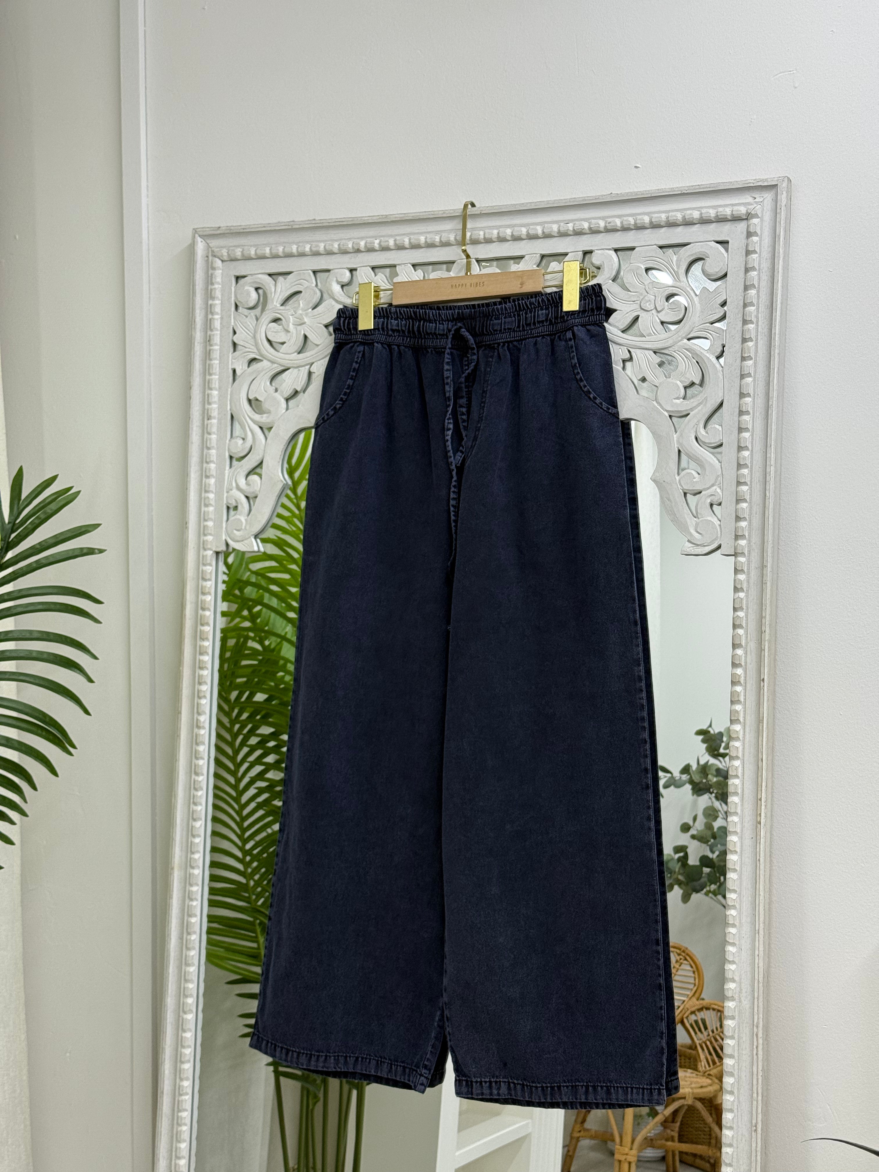 Denim Straight Pants Casual