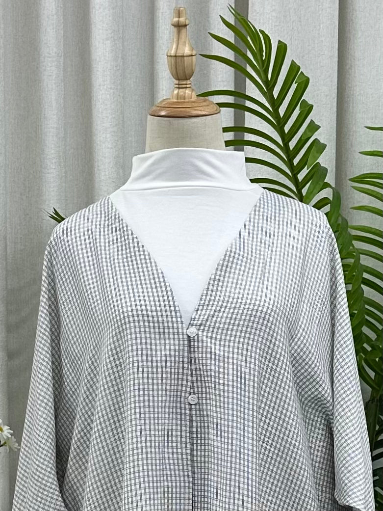 Nayli Plaid Tunic - Outerwear