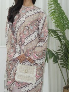 Oversized Batik Midi Tunic